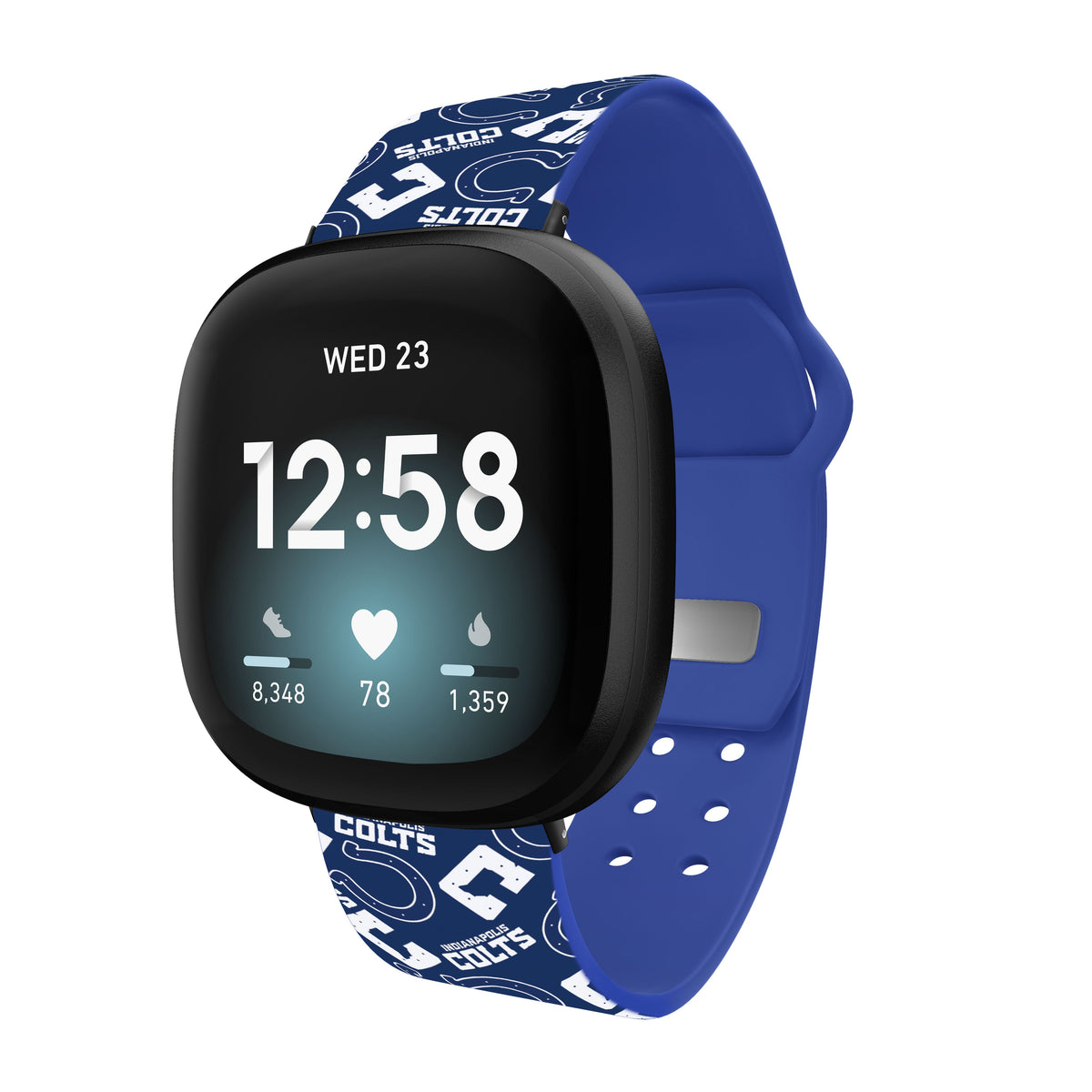 Indianapolis Colts HD Fitbit Versa 3 and Sense Watch Band