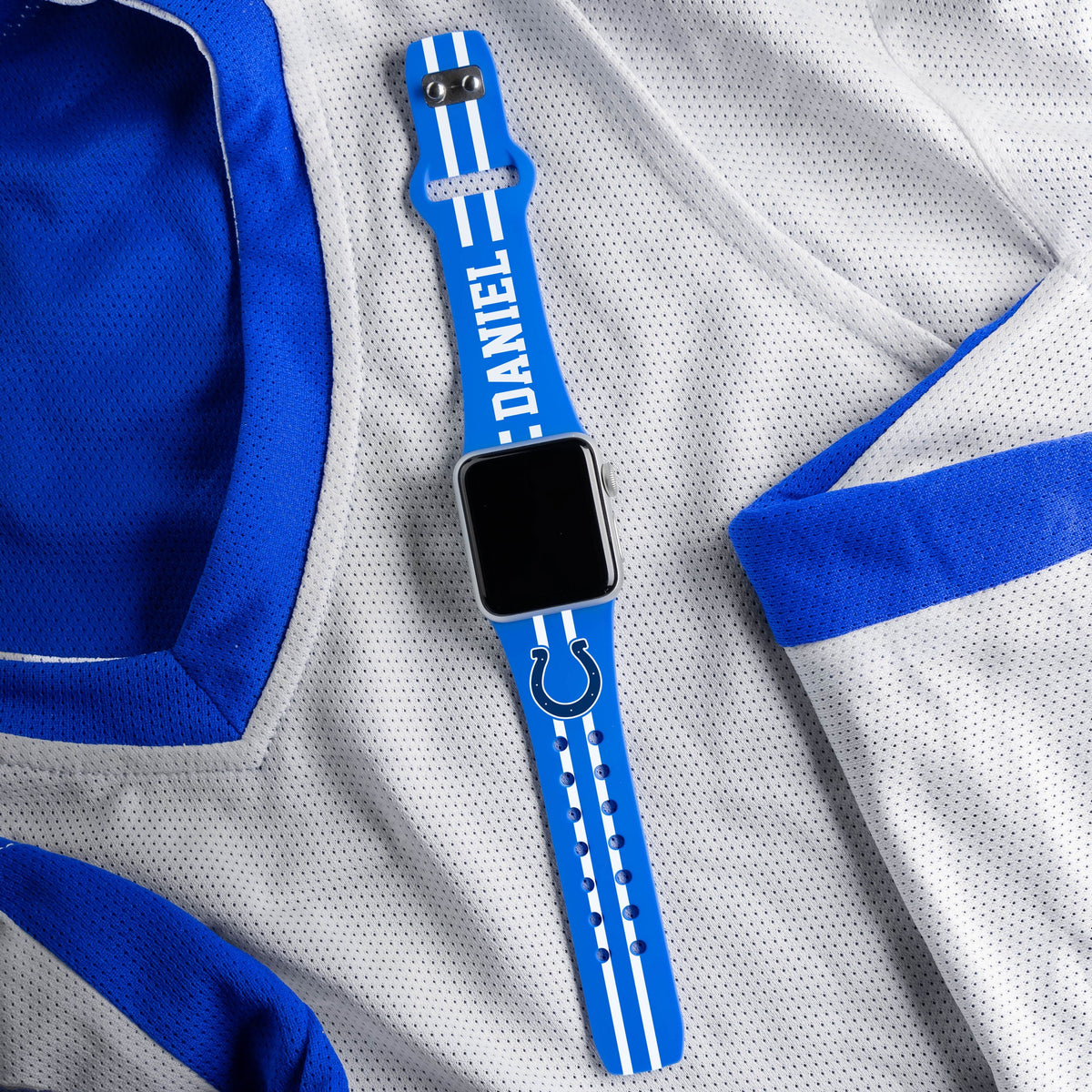 Indianapolis Colts Custom Name HD Apple Watch Band
