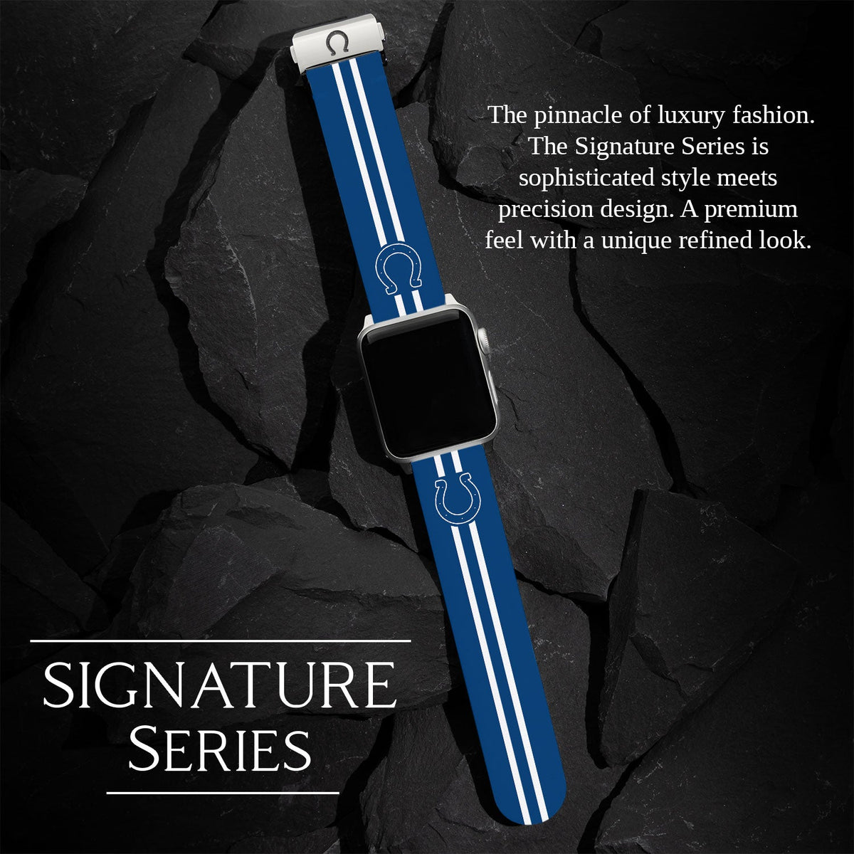Game Time Indianapolis Colts Signature Series Apple Watch Band With Engraved Buckle
