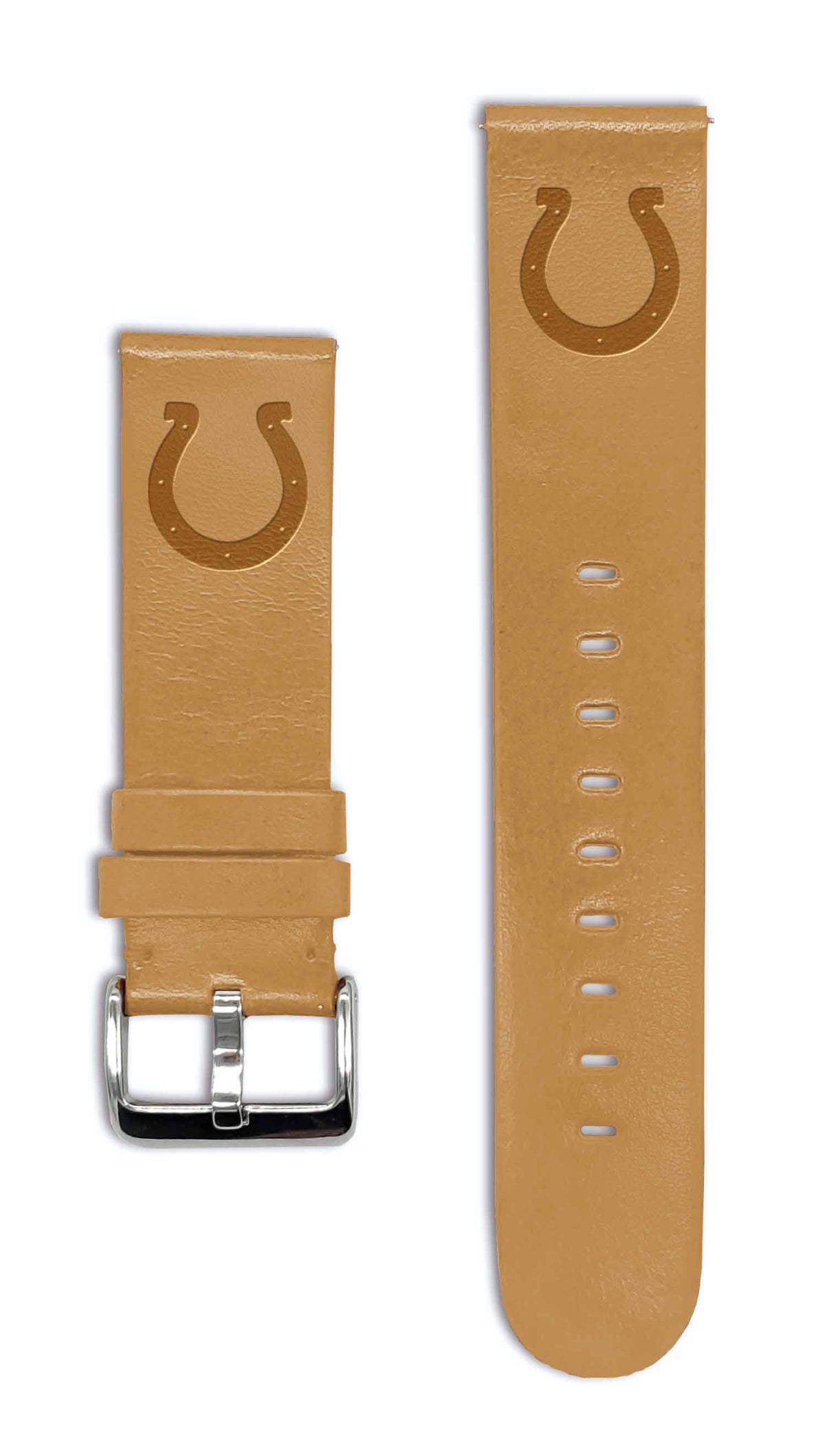 Indianapolis Colts Quick Change Leather Watch Band - USA Sewn - AffinityBands