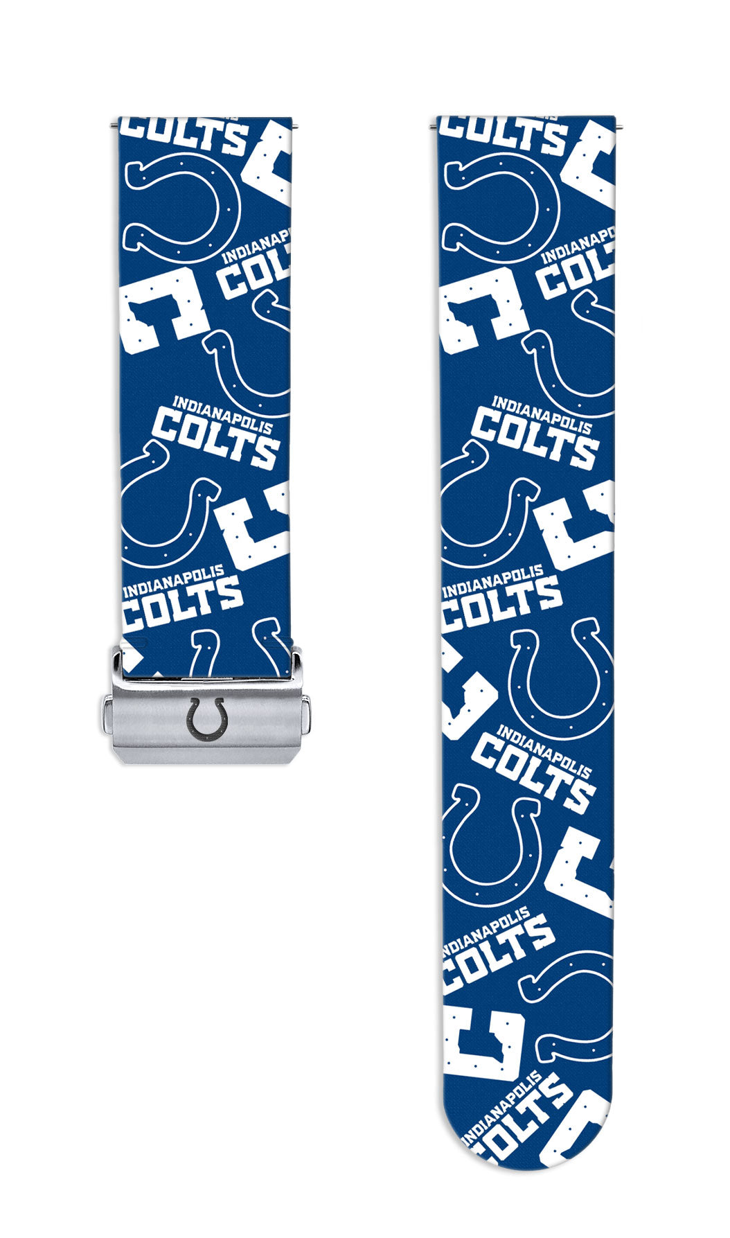 Indianapolis Colts Full Print Quick Change Watch Band With Engraved Buckle - AffinityBands