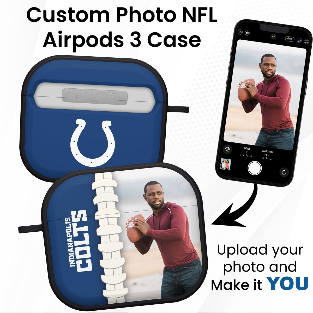 Indianapolis Colts Custom Photo HDX Apple AirPods Gen 3 Case Cover