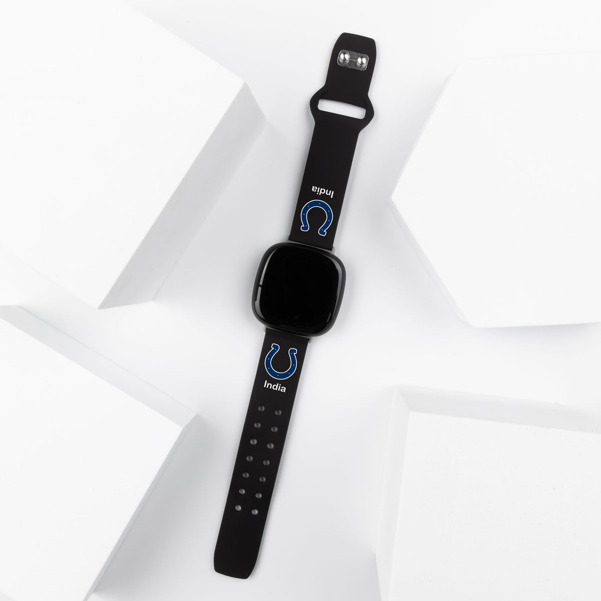 GAME TIME Indianapolis Colts Custom Name HD FitBit Versa 3 &amp; Sense Watch Band