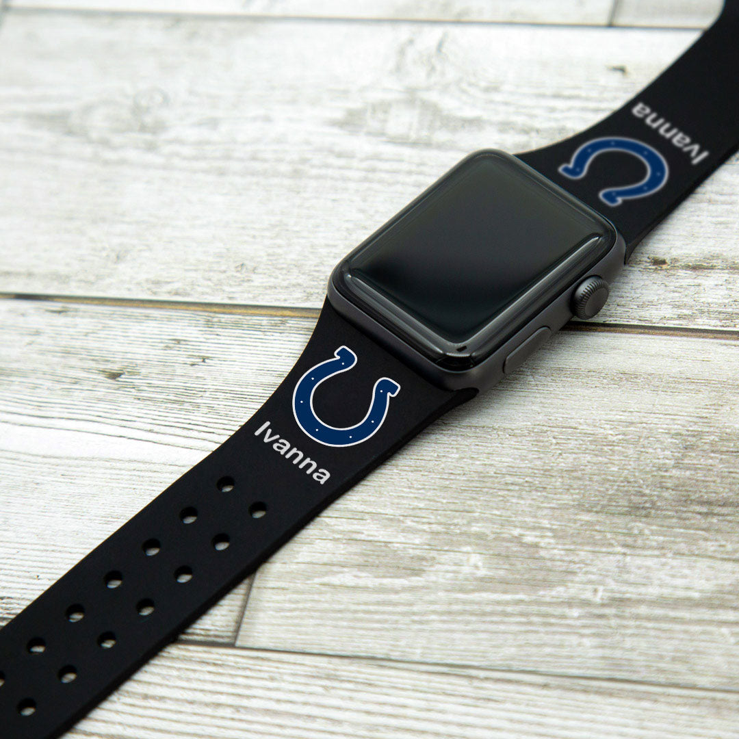 Indianapolis Colts Custom Name HD Apple Watch Band