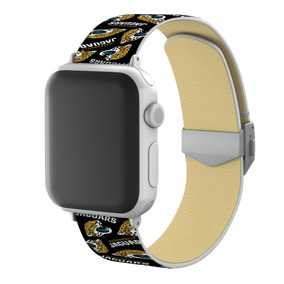 Jacksonville Jaguars Full Print Watch Band With Engraved Buckle - AffinityBands