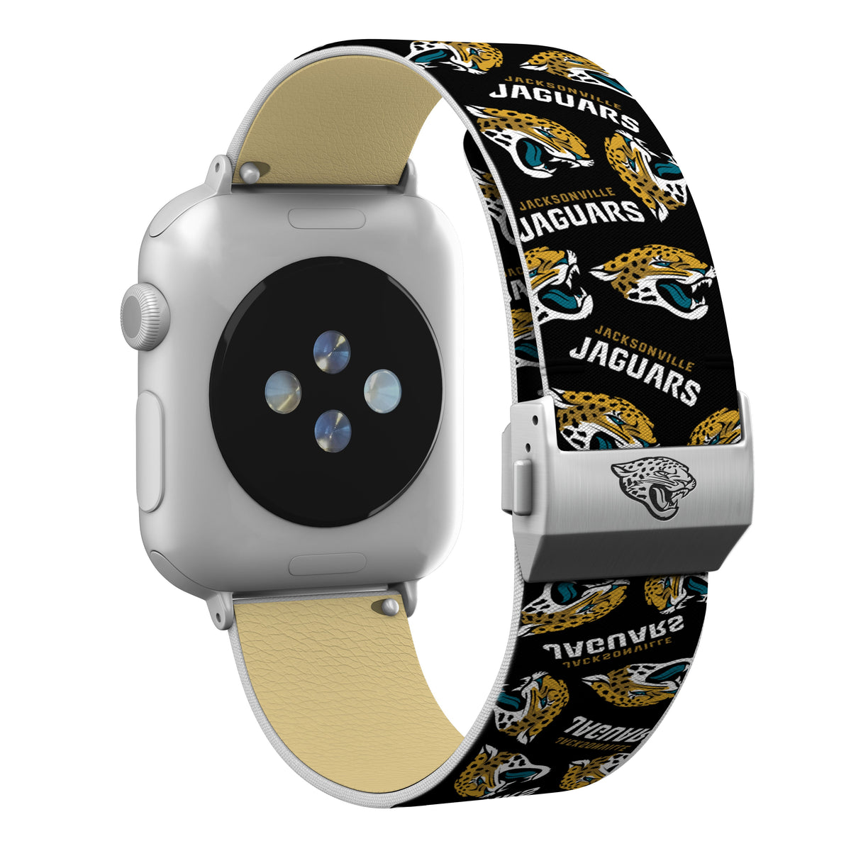 Jacksonville Jaguars Full Print Watch Band With Engraved Buckle - AffinityBands