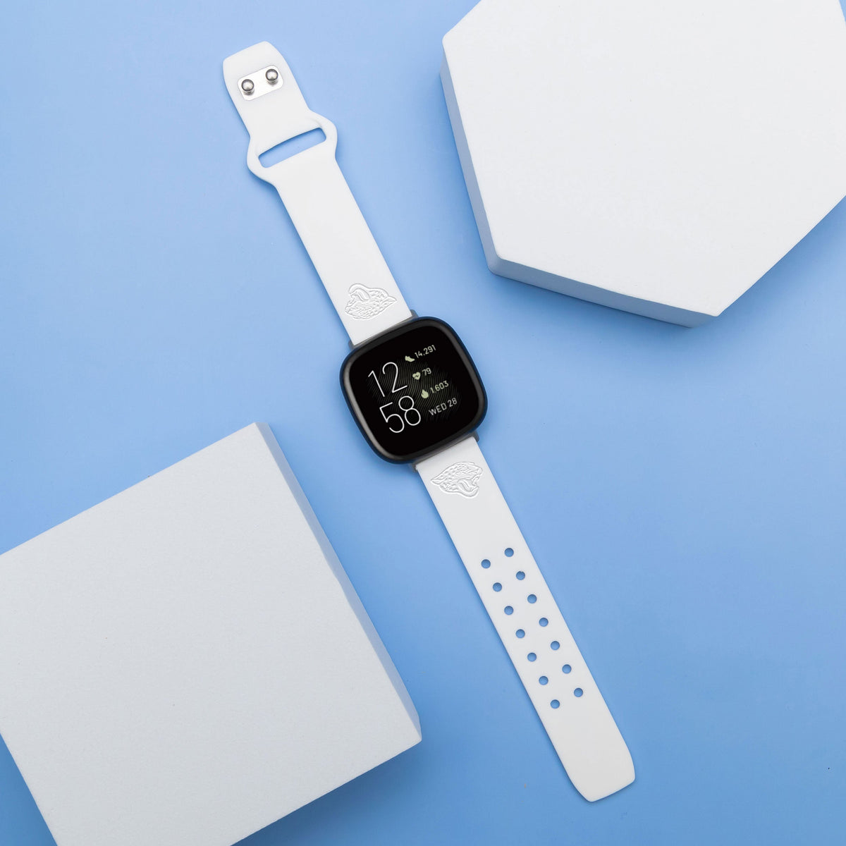 Game Time Jacksonville Jaguars Engraved Silicone Sport Fitbit Watch Band