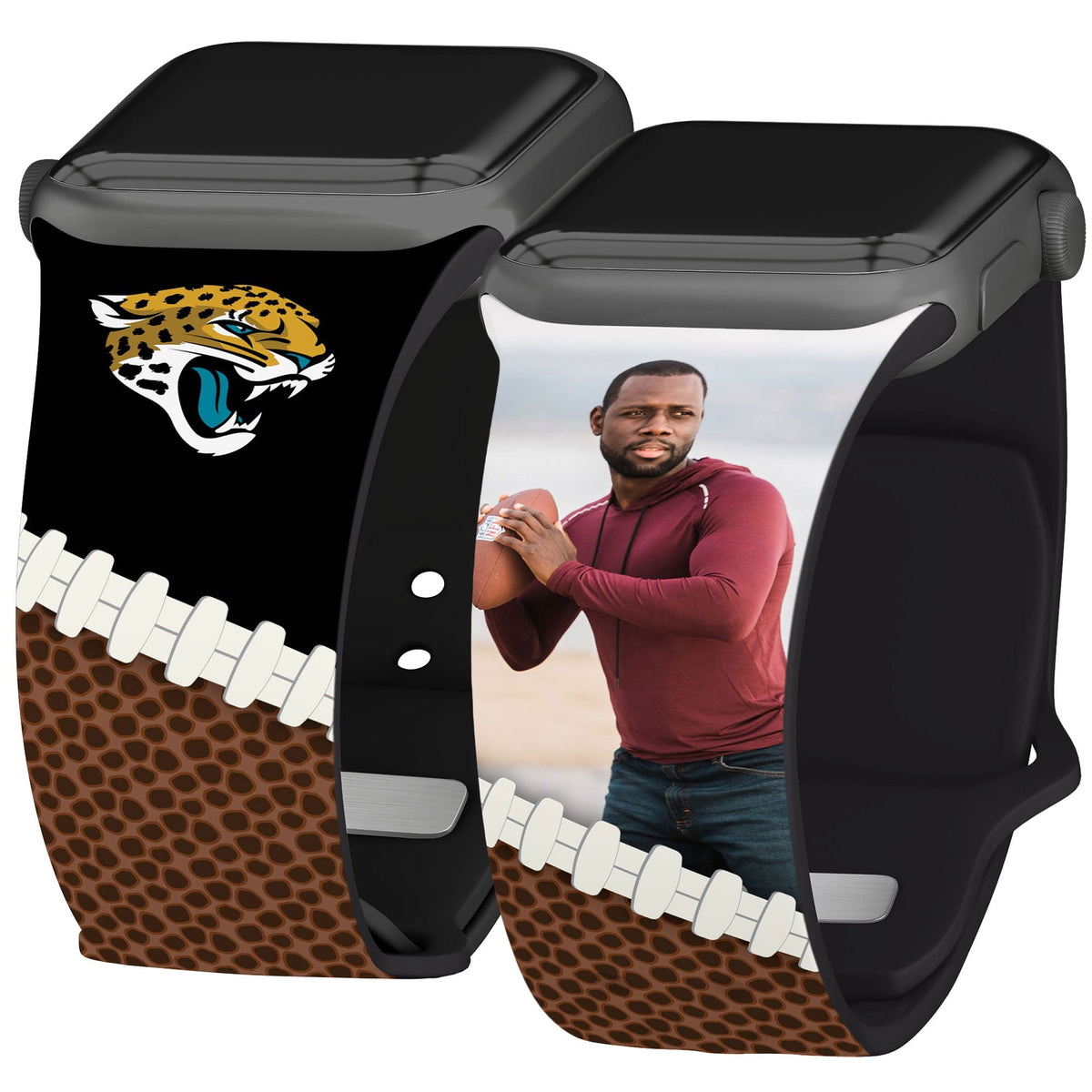 Jacksonville Jaguars Custom Photo HD Apple Watch Band