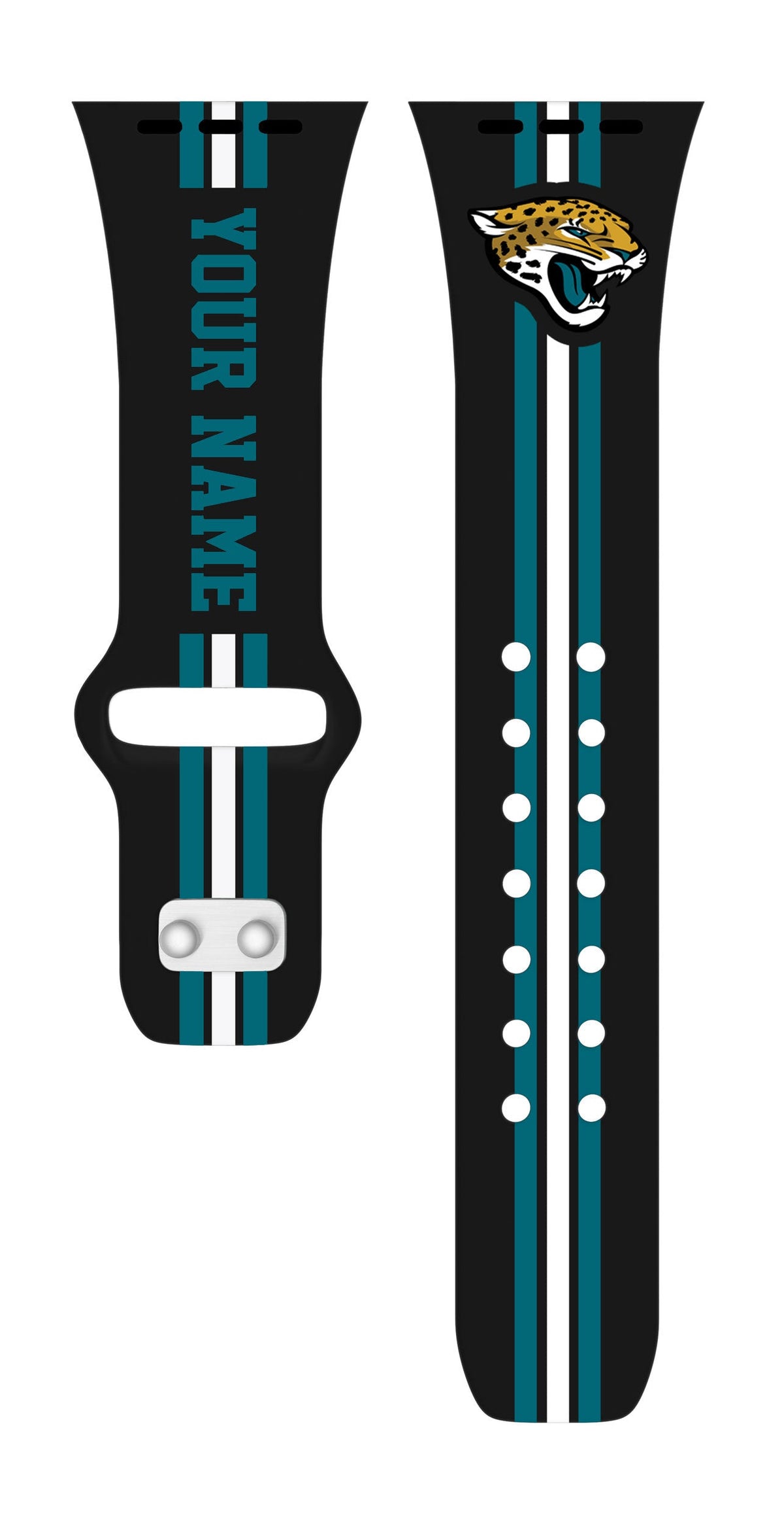 Jacksonville Jaguars Custom Name HD Apple Watch Band