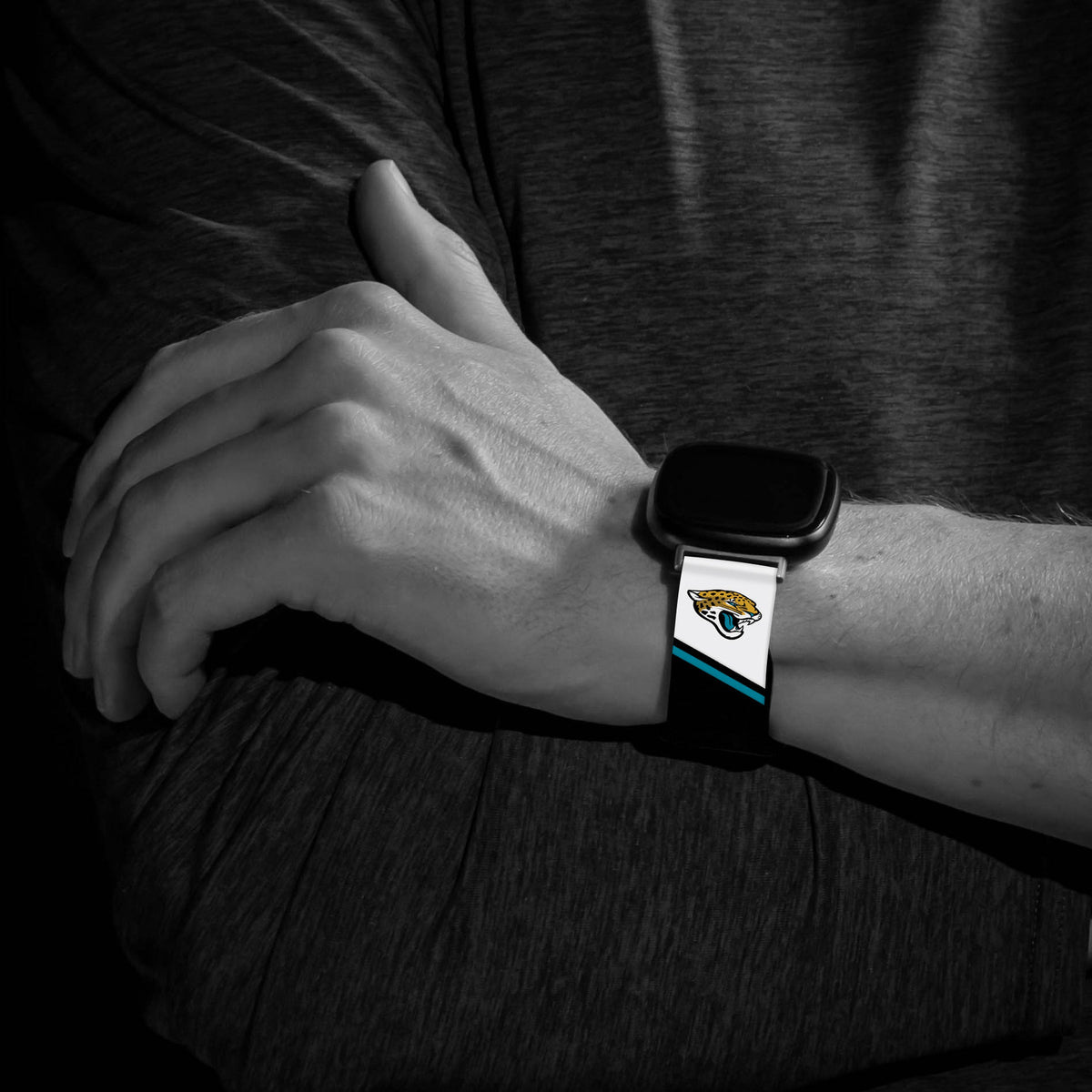 Jacksonville Jaguars HD Champion Series Fitbit Versa 3 &amp; Sense Watch Band