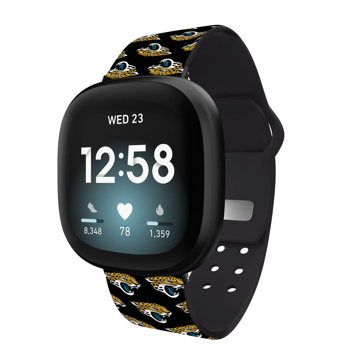 Jacksonville Jaguars HD Fitbit Versa 3 and Sense Watch Band