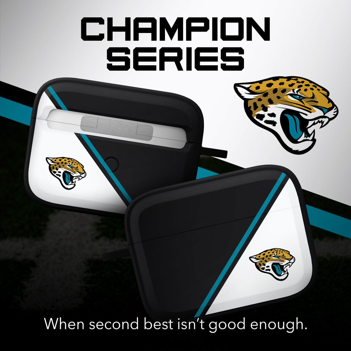 Jacksonville Jaguars HDX Champion Series Case Cover Compatible with Apple AirPods Pro