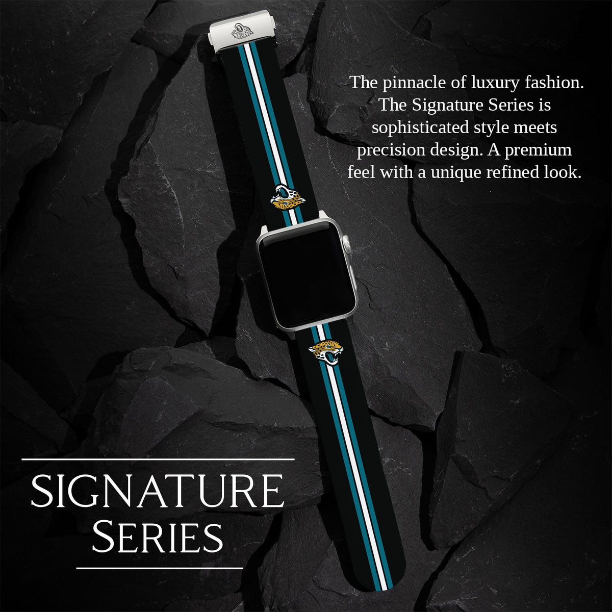 Game Time Jacksonville Jaguars Signature Series Apple Watch Band With Engraved Buckle