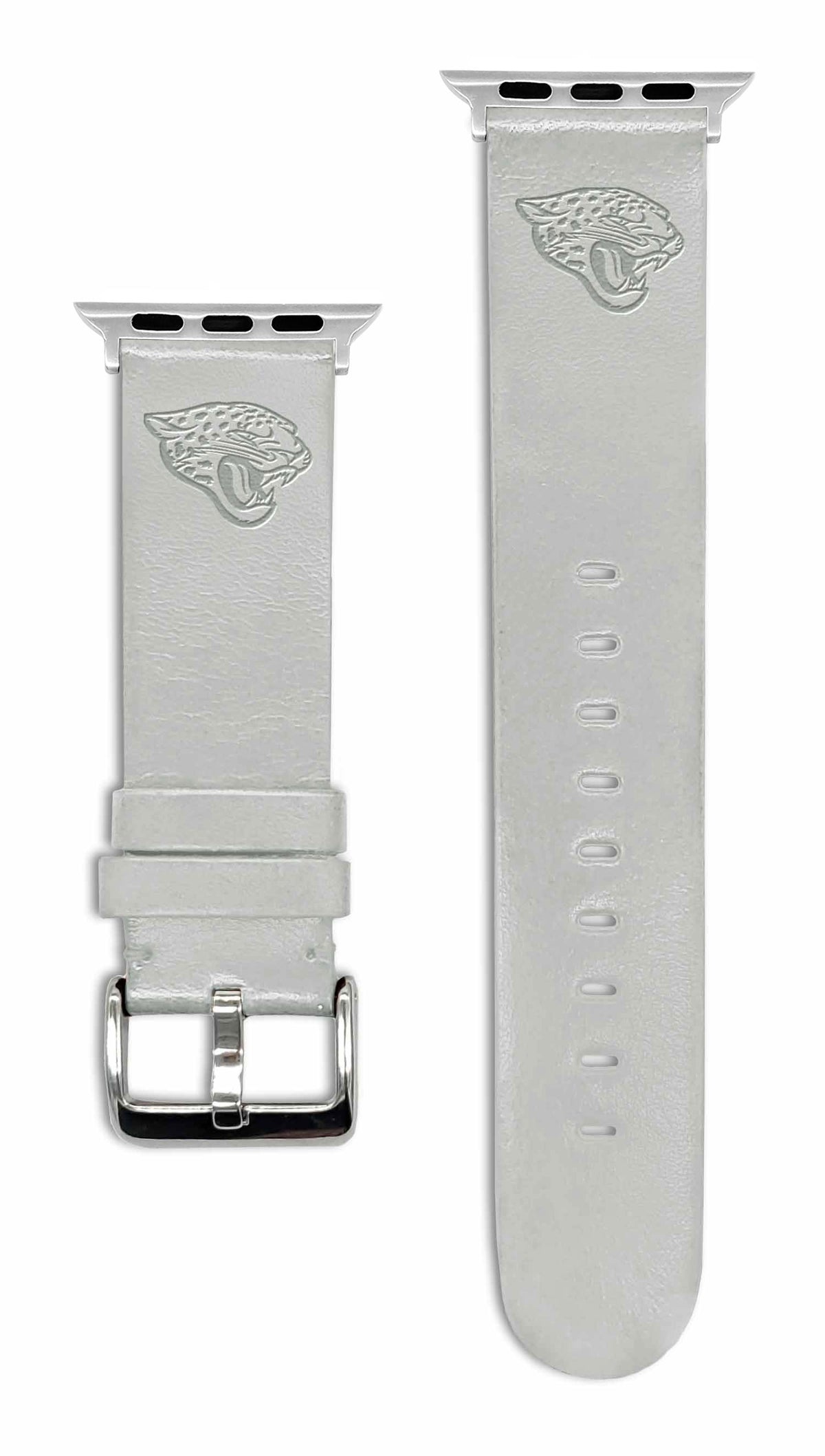 Game Time Jacksonville Jaguars Apple Leather Watch Band - USA Sewn