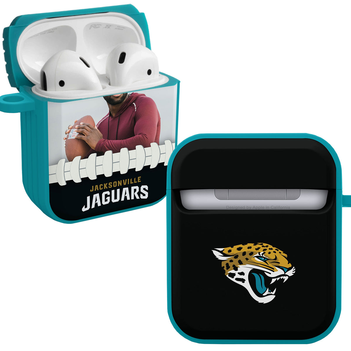 Jacksonville Jaguars Custom Photo HDX Apple AirPods Gen 1 &amp; 2 Case Cover
