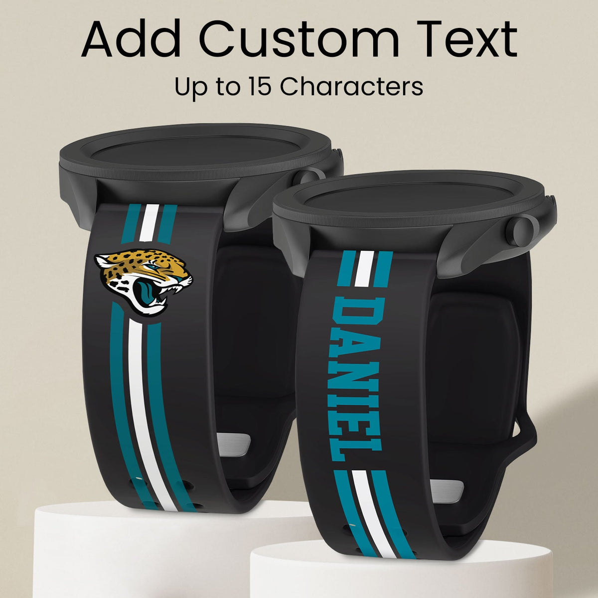 Jacksonville Jaguars Custom Name HD Watch Band