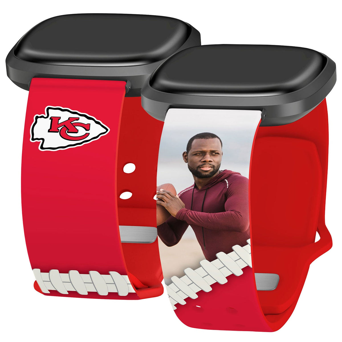Kansas City Chiefs Custom Photo HD Fitbit Versa 3 &amp; Sense Watch Band