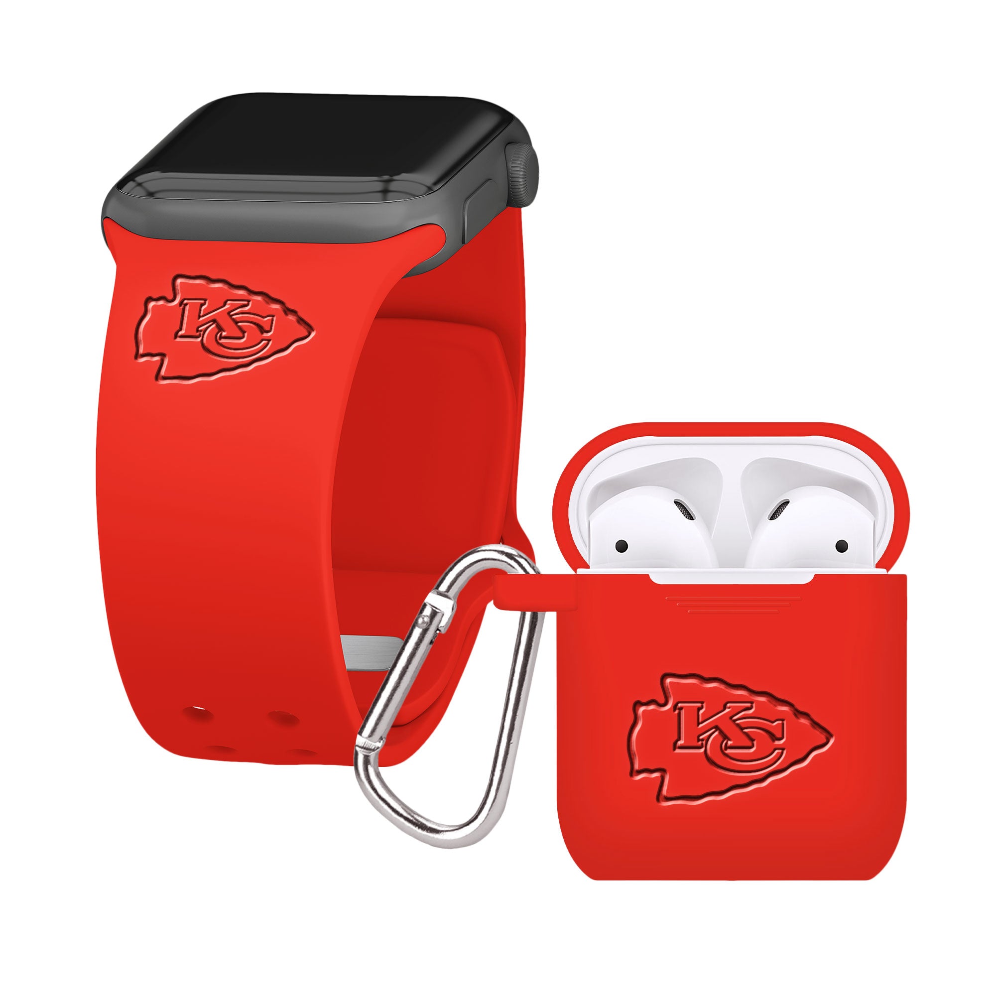 Game Time Kansas City Chiefs Engraved Apple Combo Package