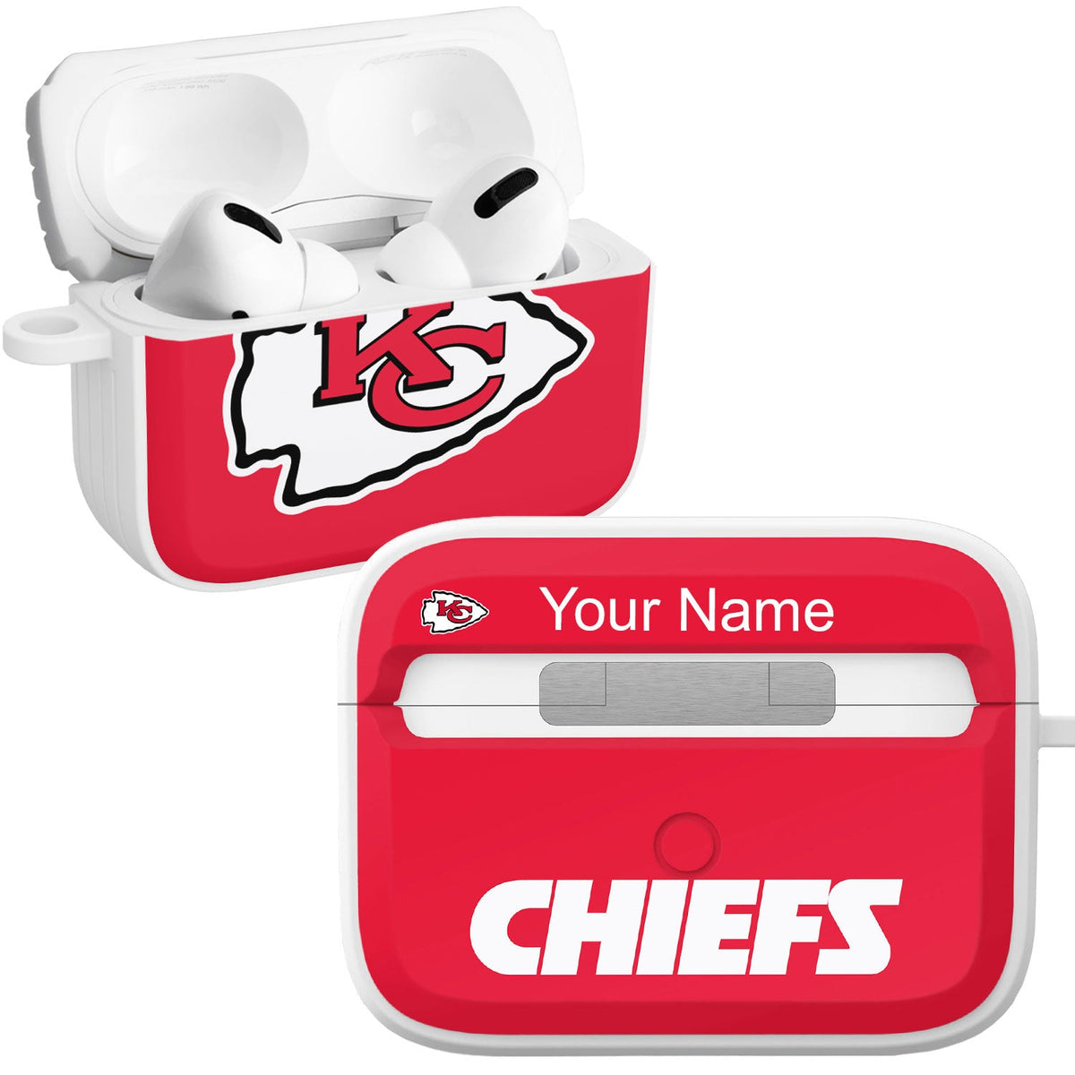 Kansas City Chiefs HDX Custom Name Apple AirPods Pro Case Cover (Classic)