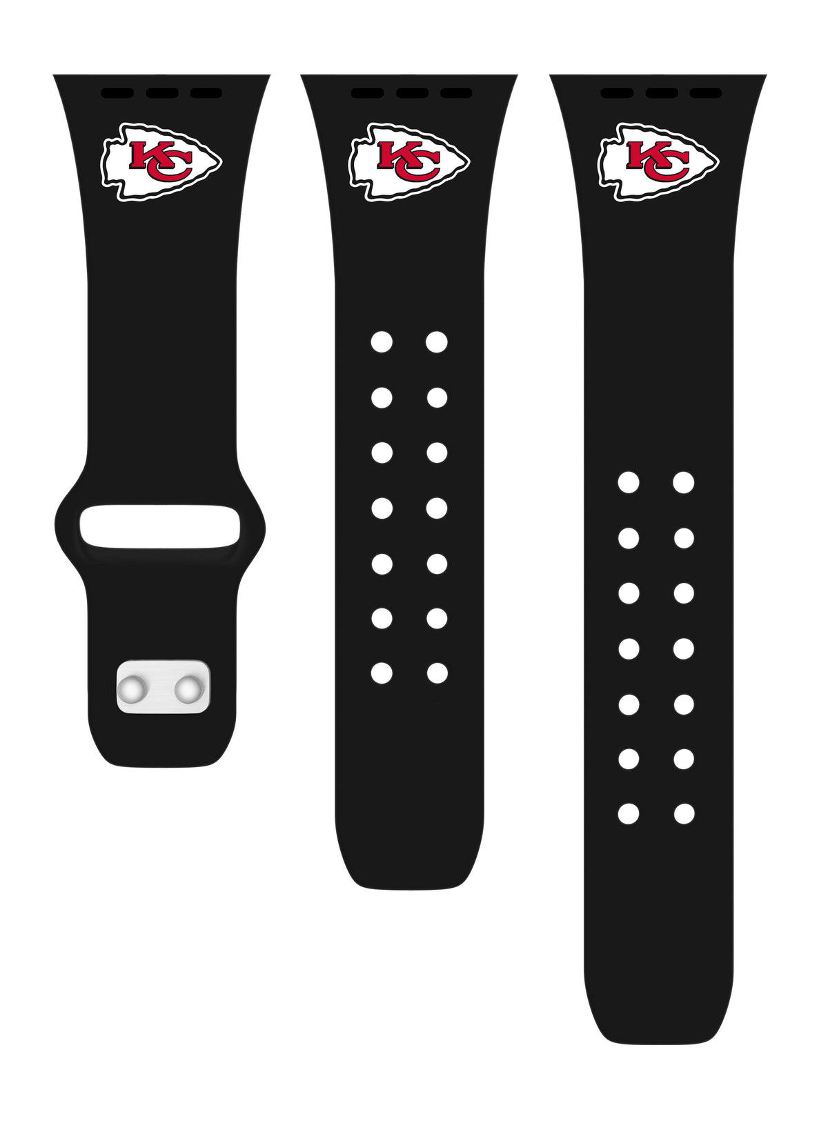 Kansas City Chiefs Silicone Apple Watch Band - Game Time