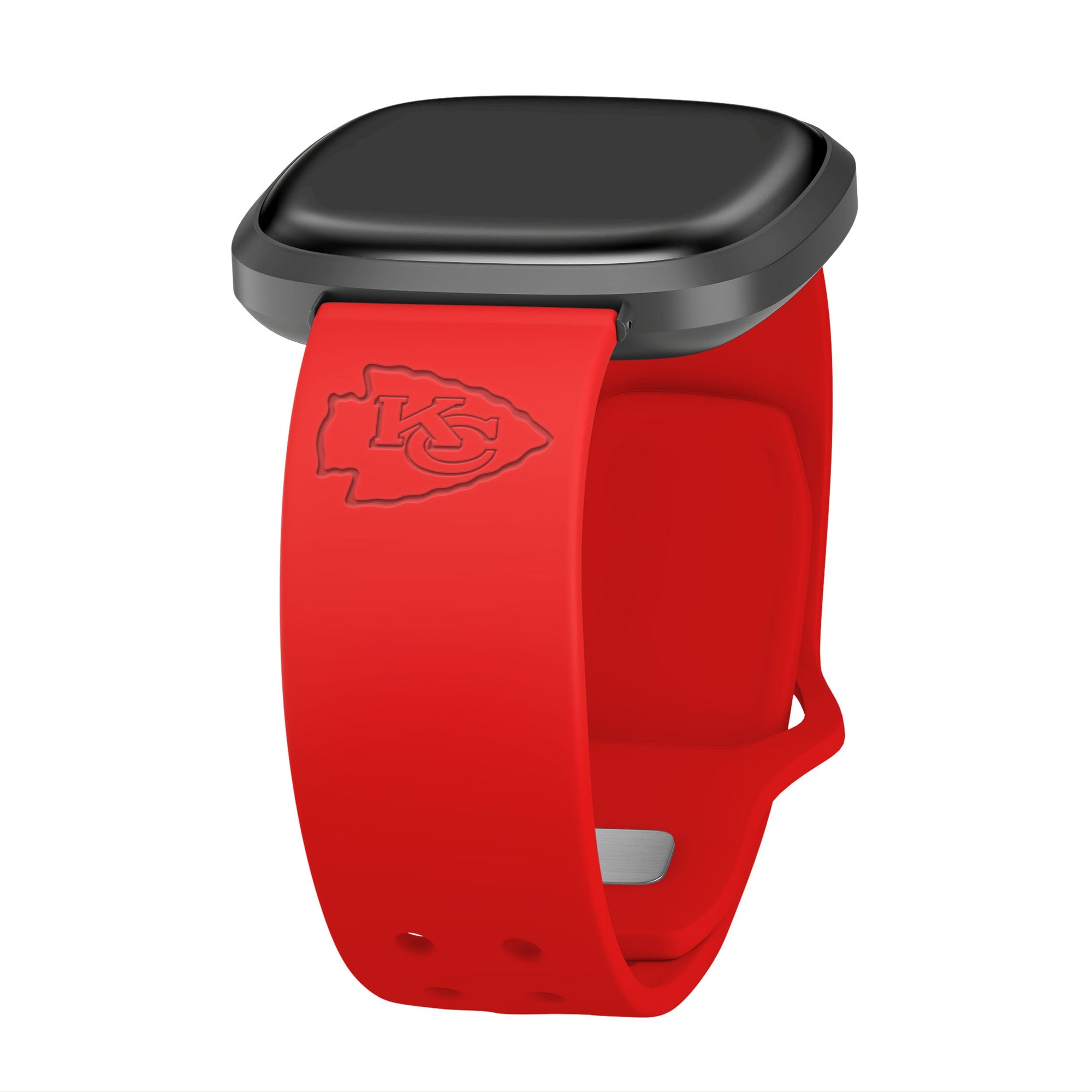 Game Time Kansas City Chiefs Engraved Silicone Sport Fitbit Watch Band