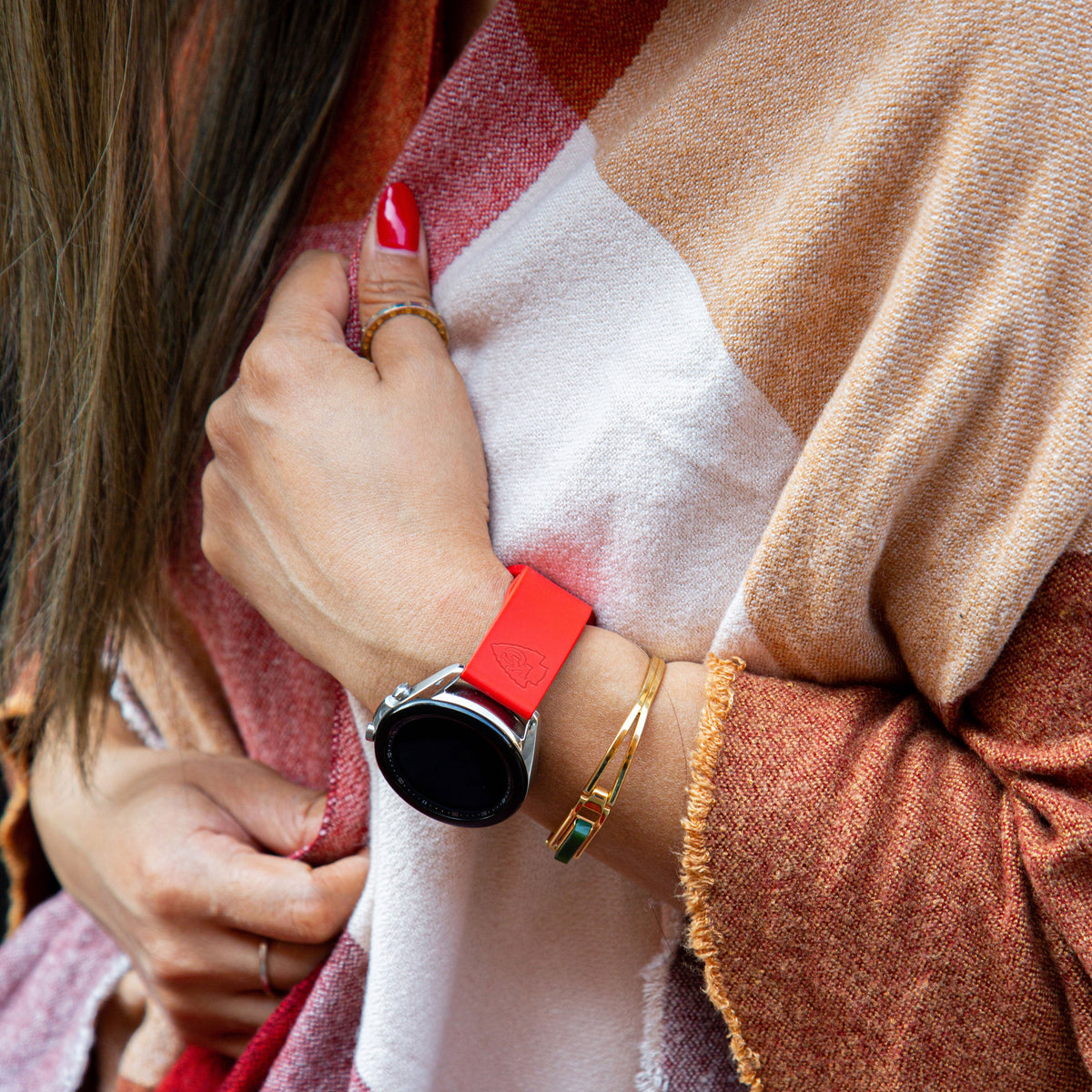 Kansas City Chiefs Engraved Samsung Watch Band And Buds Pro Combo