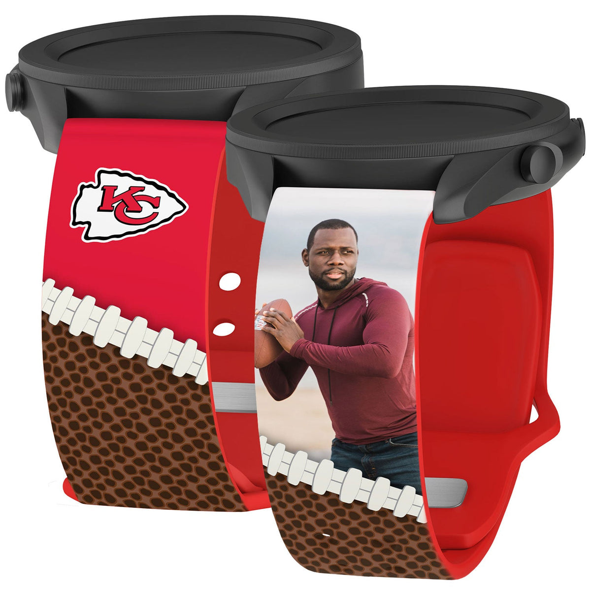 Kansas City Chiefs Custom Photo HD Samsung Galaxy Watch Band