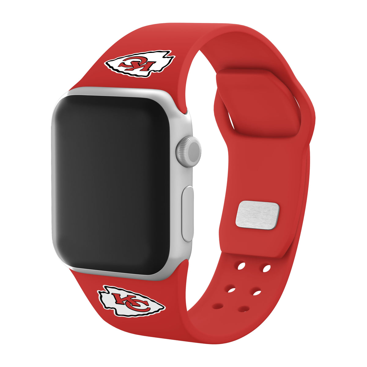 Kansas City Chiefs Silicone Apple Watch Band - Game Time