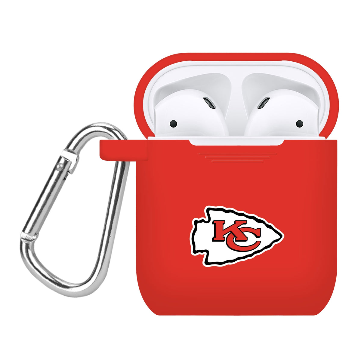 Game Time Kansas City Chiefs Silicone Case Cover for Apple AirPods Battery Case