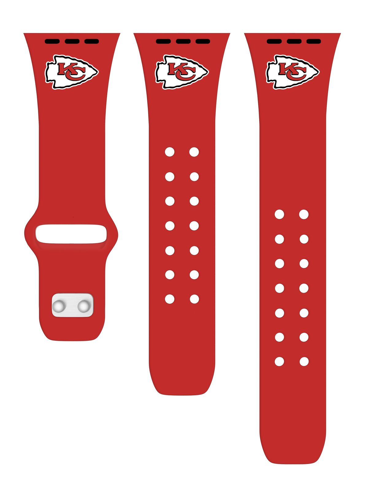 Kansas City Chiefs Silicone Apple Watch Band - Game Time
