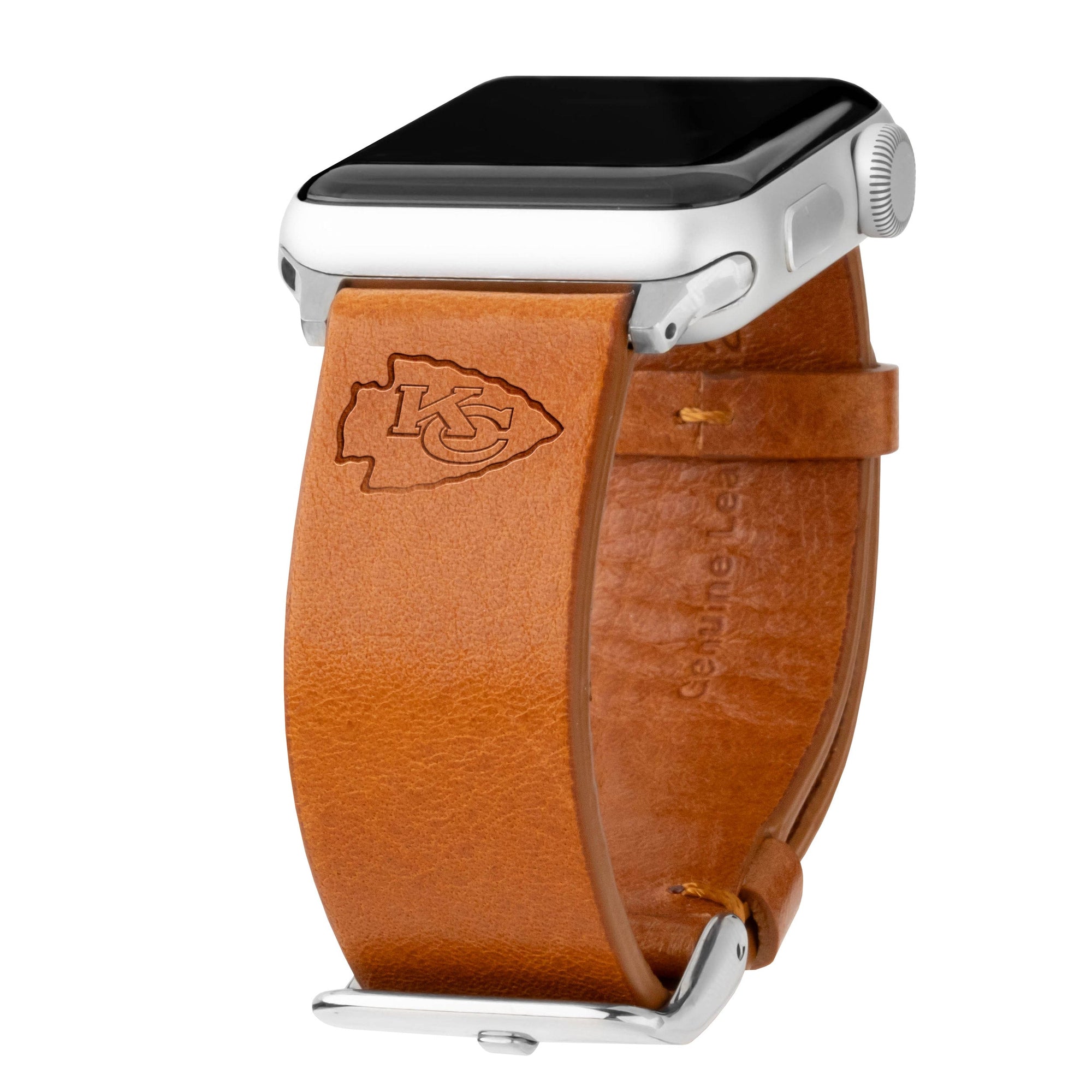 Game Time Kansas City Chiefs Leather Apple Watch Band