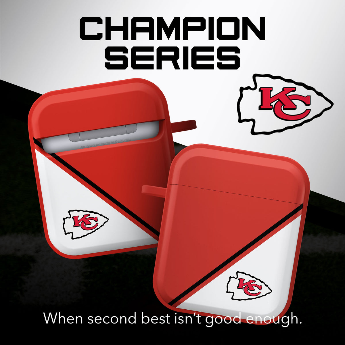 Kansas City Chiefs HDX Champion Series Apple AirPods Gen 1 &amp; 2 Case Cover