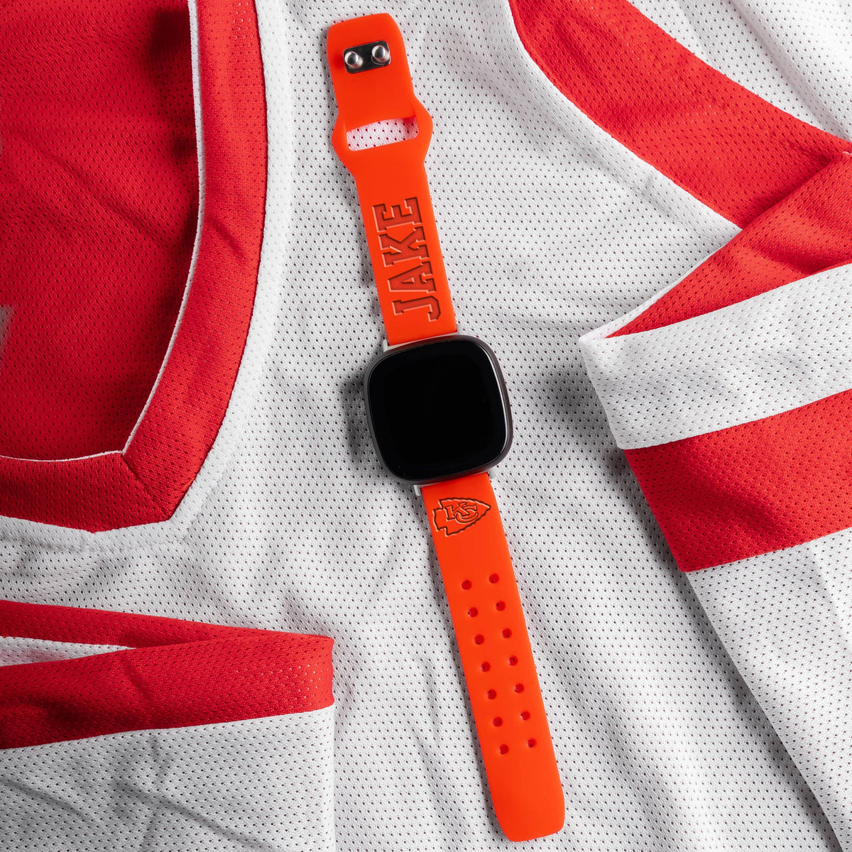 Kansas City Chiefs Custom Engraved Fitbit Versa 3 and Sense Watch Band