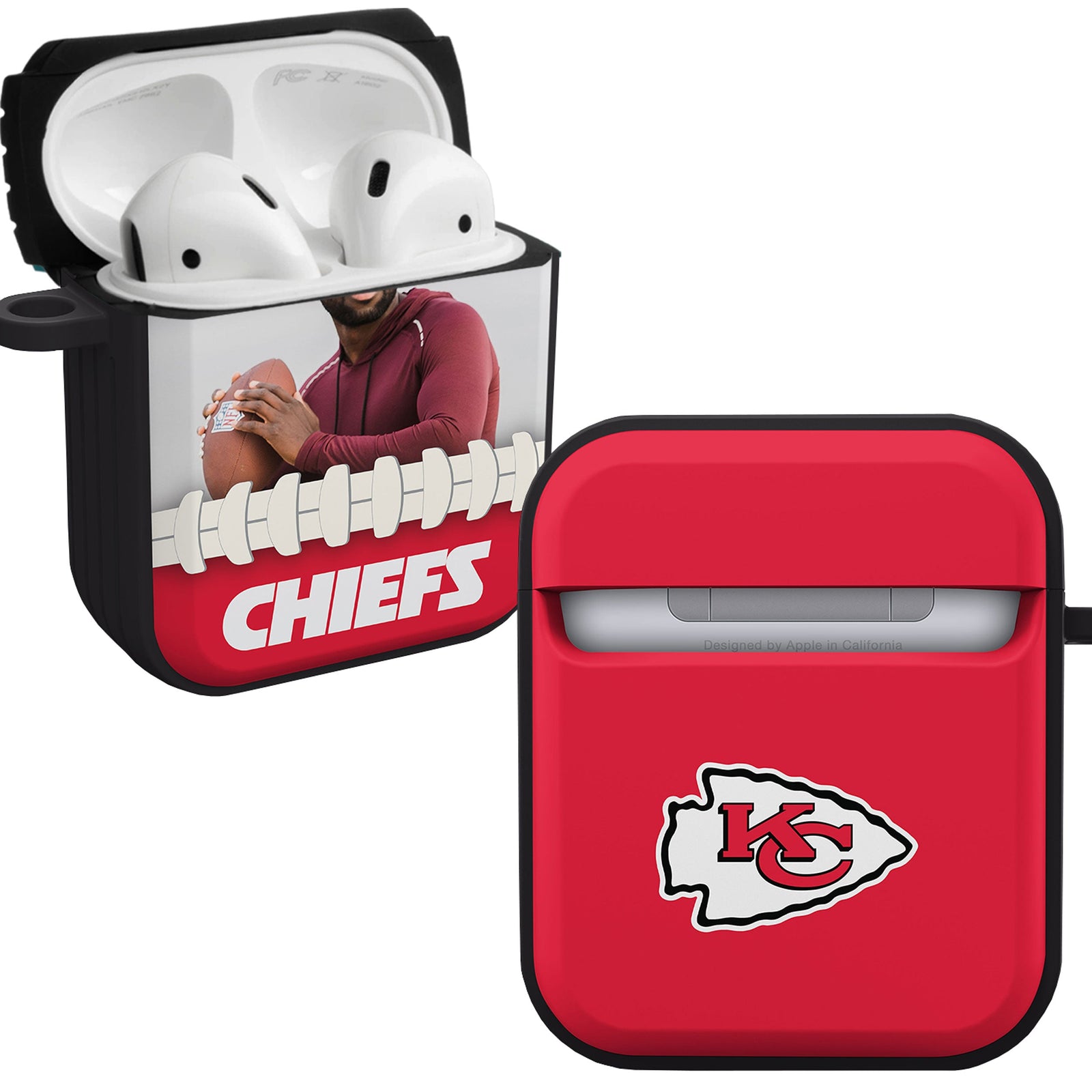 Kansas City Chiefs Custom Photo HDX Apple AirPods Gen 1 & 2 Case Cover