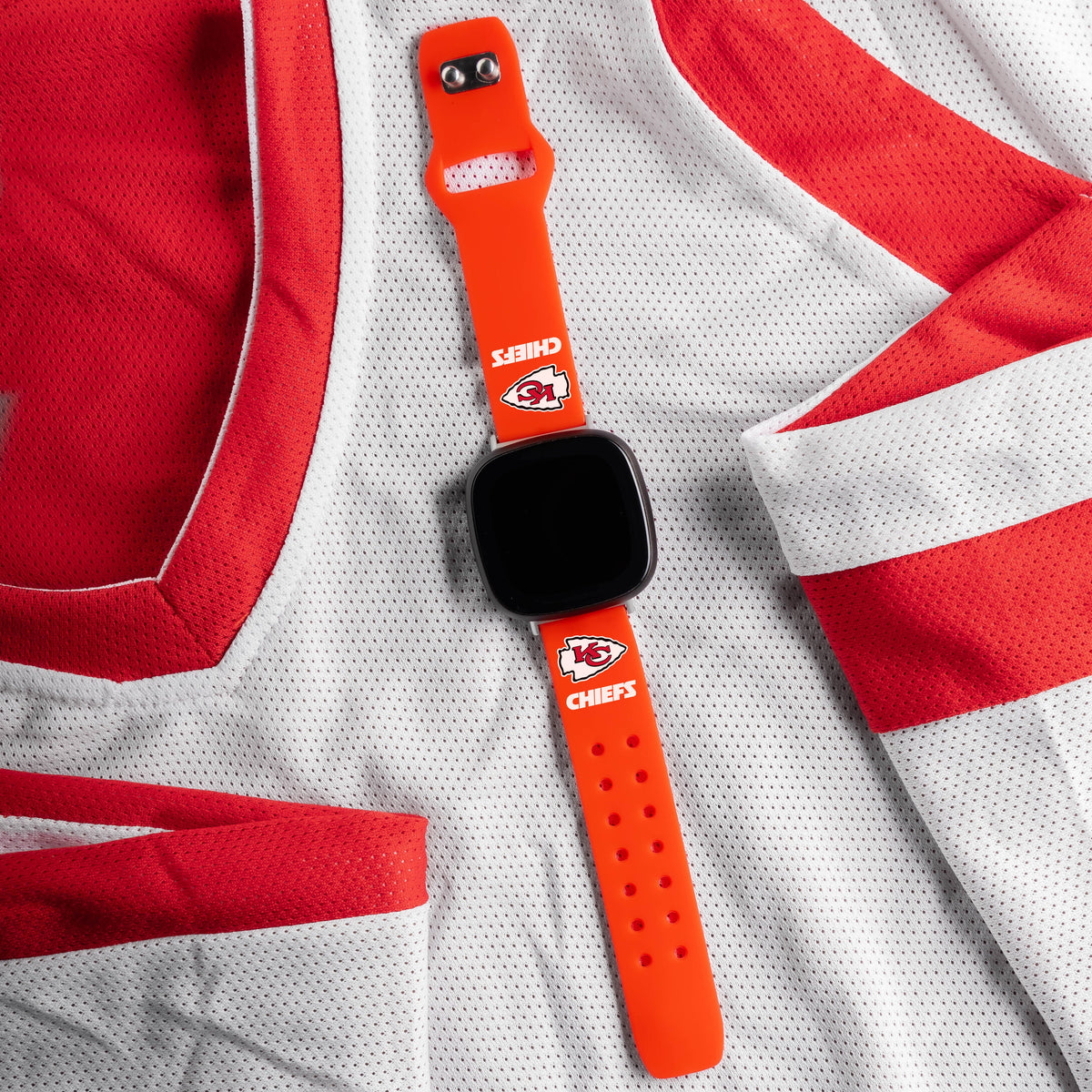 GAME TIME Kansas City Chiefs HD Elite Edition Fitbit Versa 3 &amp; Sense Watch Band