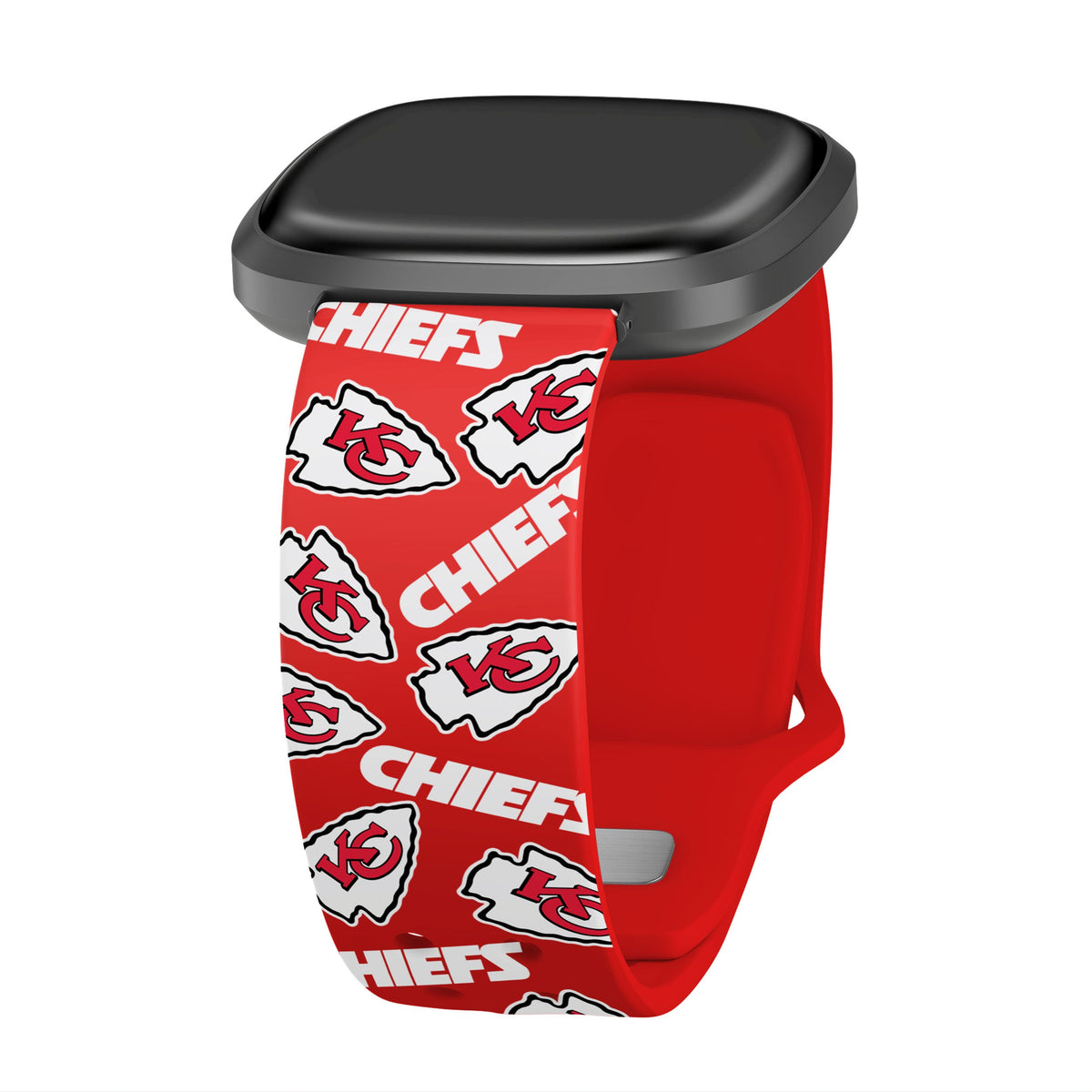 Kansas City Chiefs HD Fitbit Versa 3 and Sense Watch Band