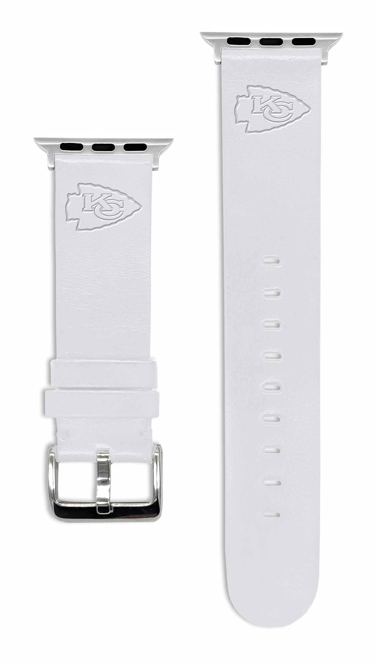 Game Time Kansas City Chiefs Apple Leather Watch Band - USA Sewn