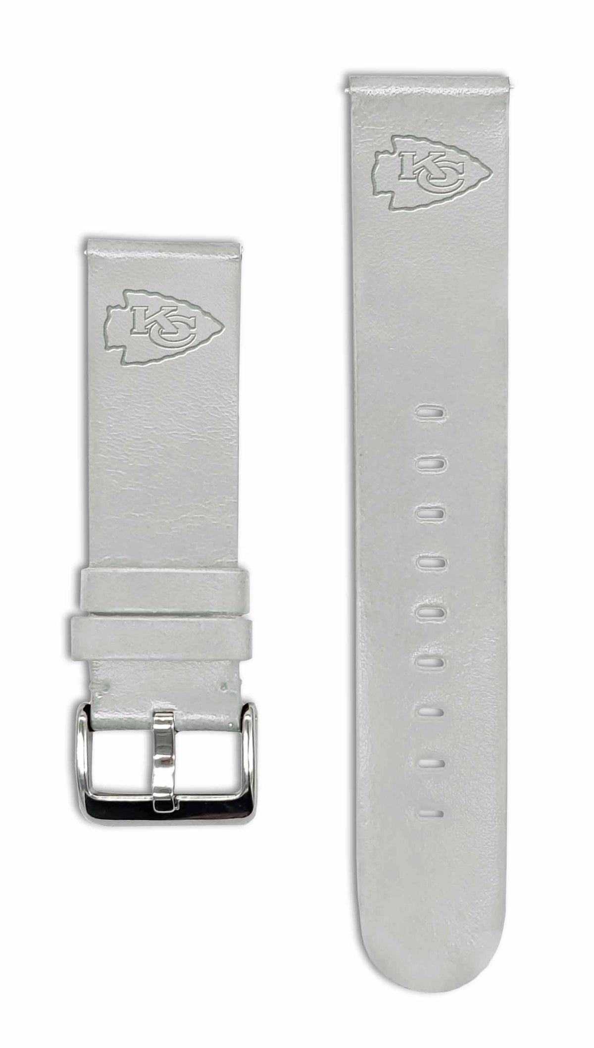 Kansas City Chiefs Quick Change Leather Watch Band - USA Sewn - AffinityBands