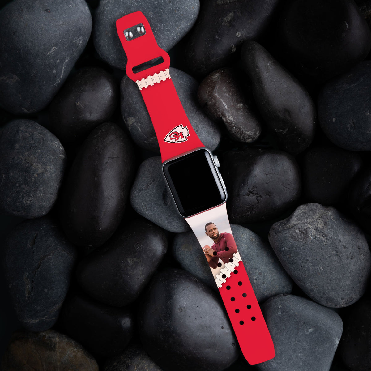 Kansas City Chiefs Custom Photo HD Apple Watch Band