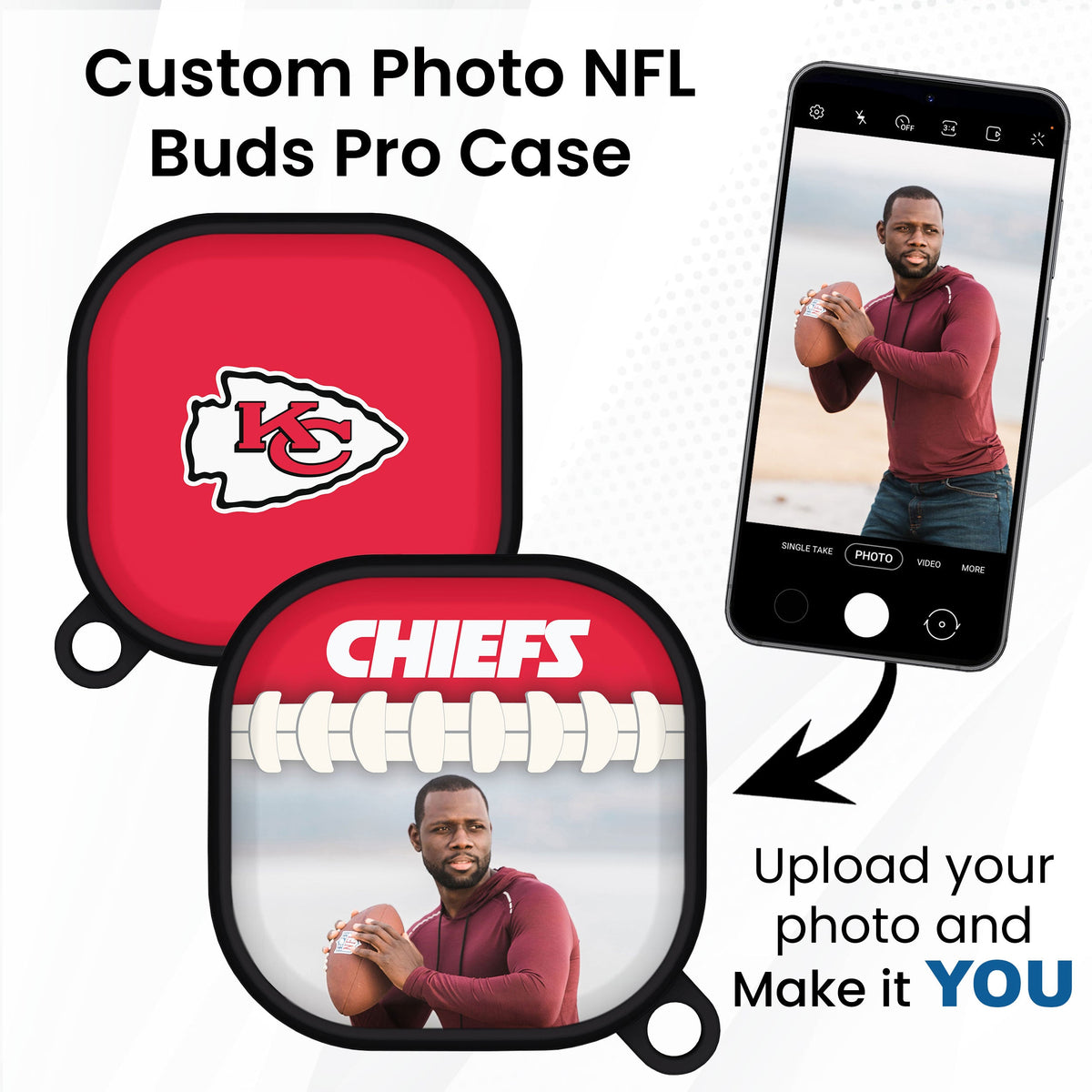 Kansas City Chiefs Custom Photo HDX Samsung Galaxy Buds Pro Case Cover