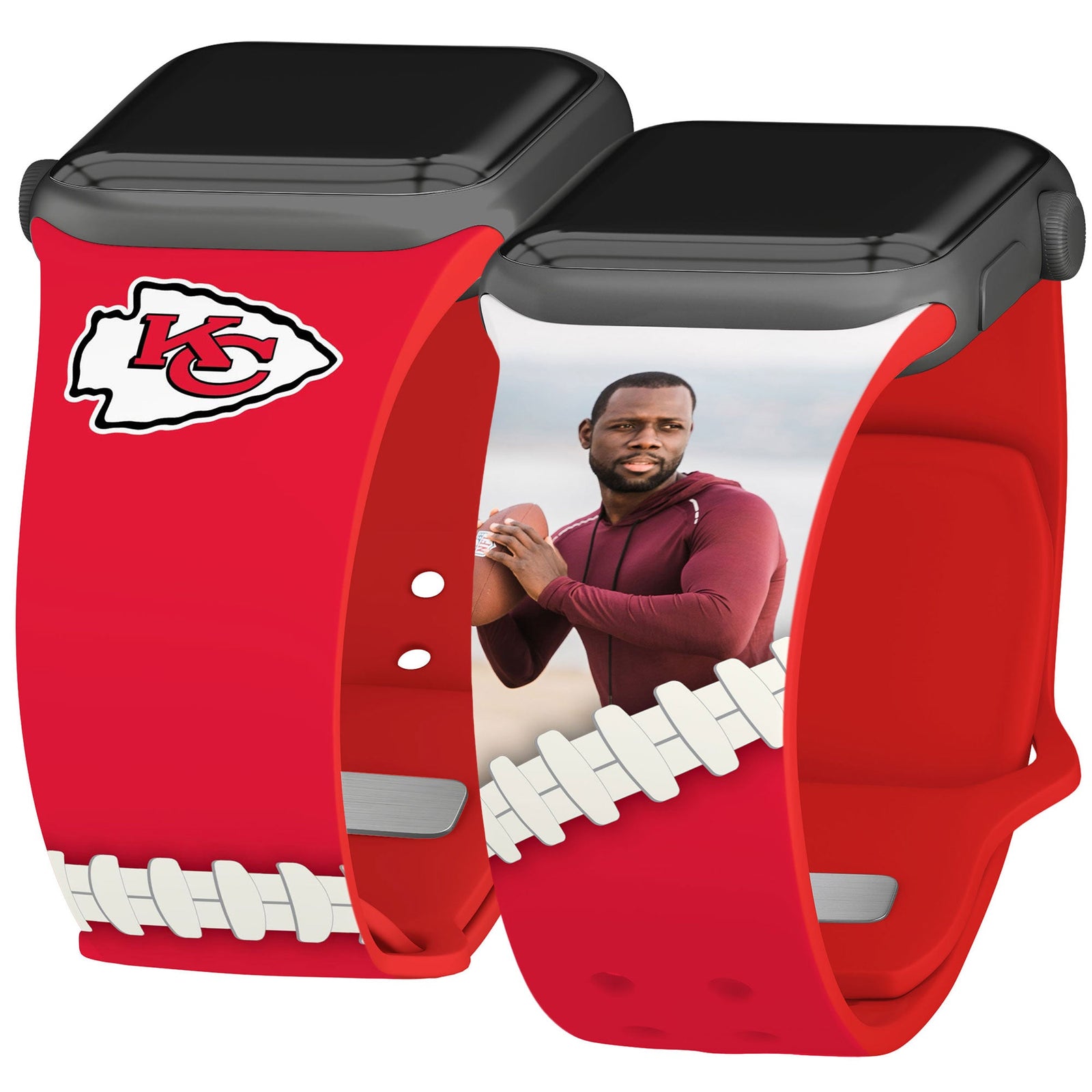 Kansas City Chiefs Custom Photo HD Apple Watch Band