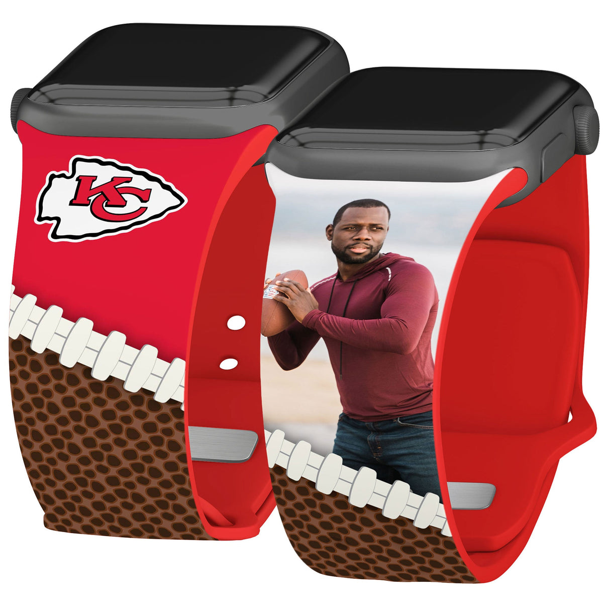 Kansas City Chiefs Custom Photo HD Apple Watch Band