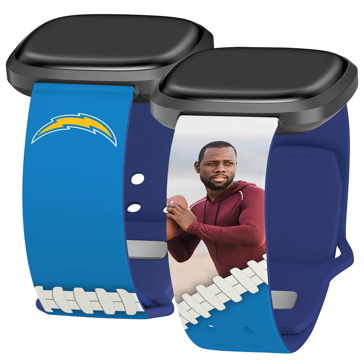 Los Angeles Chargers Custom Photo HD Fitbit Versa 3 &amp; Sense Watch Band