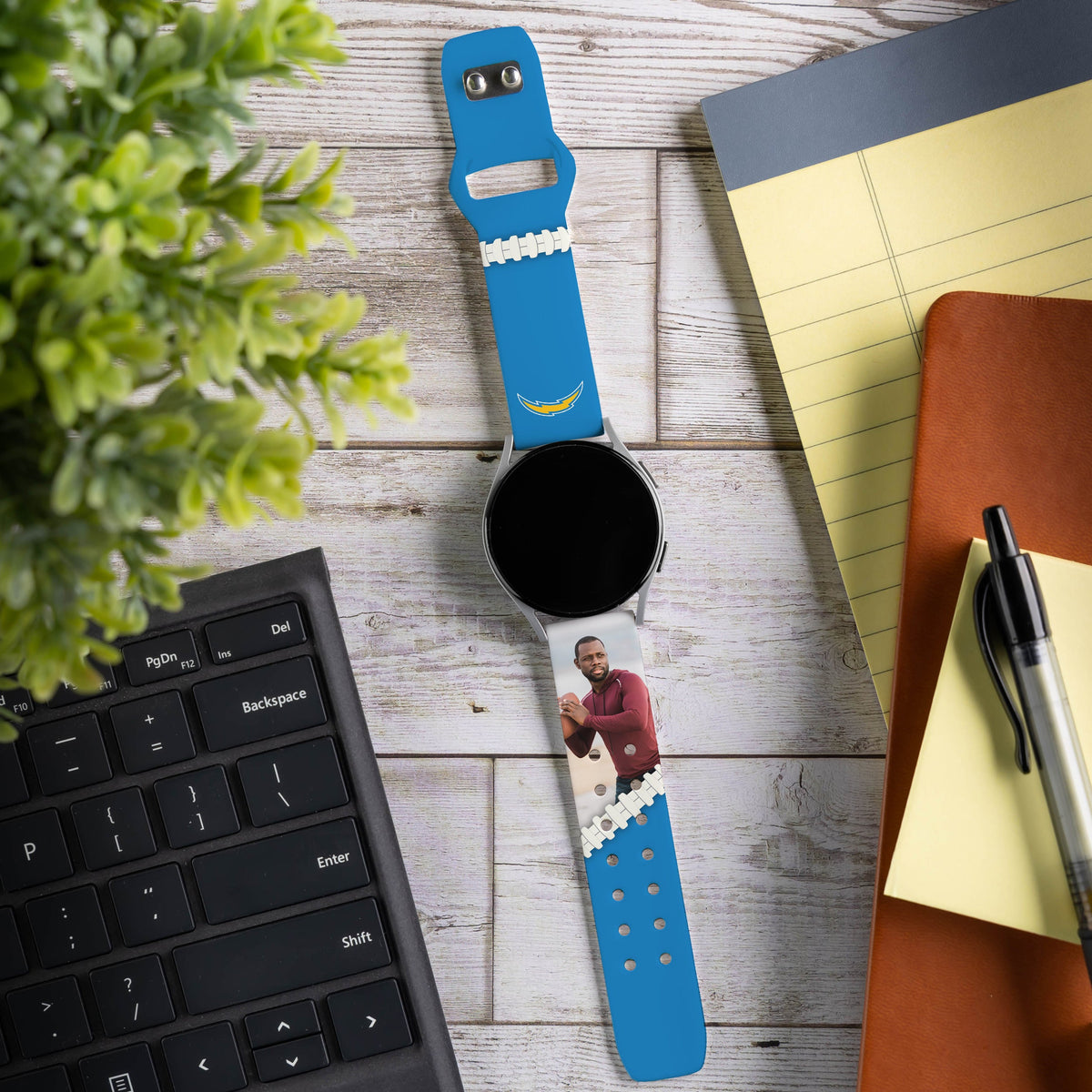 Los Angeles Chargers Custom Photo HD Samsung Galaxy Watch Band