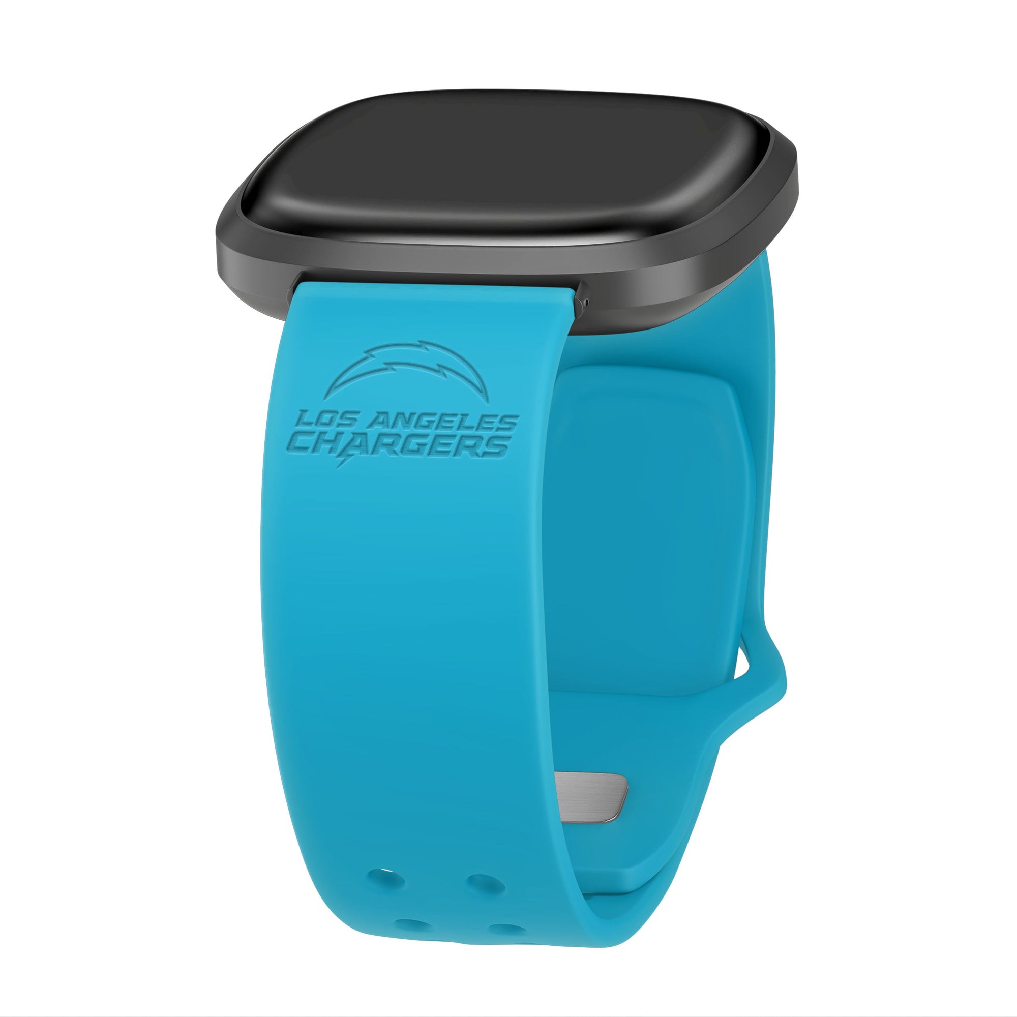 Game Time Los Angeles Chargers Engraved Silicone Sport Fitbit Watch Band