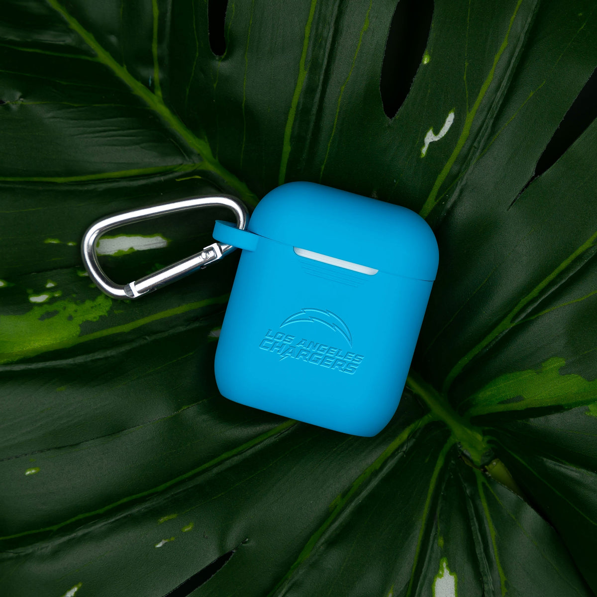 Game Time Los Angeles Chargers Engraved Silicone AirPods Case Cover