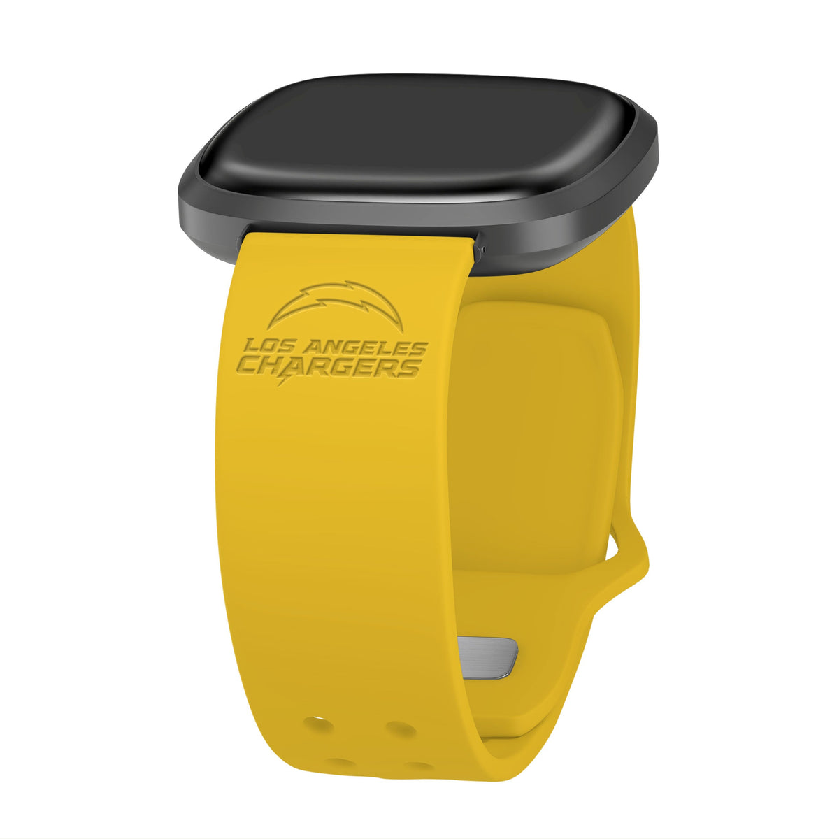 Game Time Los Angeles Chargers Engraved Silicone Sport Fitbit Watch Band