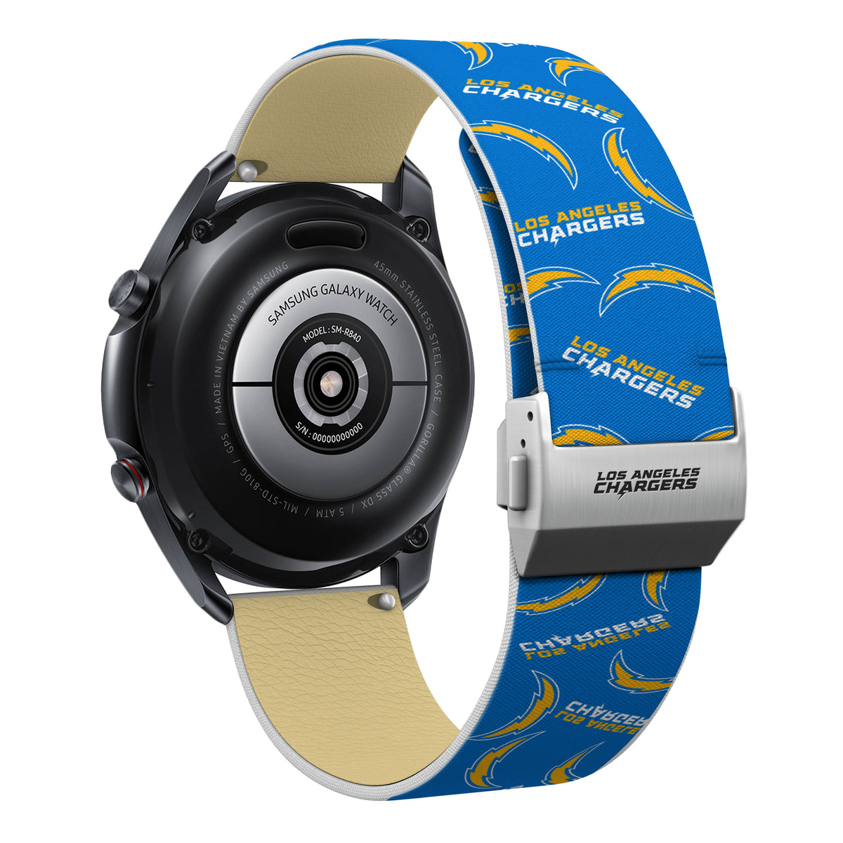 Los Angeles Chargers Full Print Quick Change Watch Band With Engraved Buckle - AffinityBands