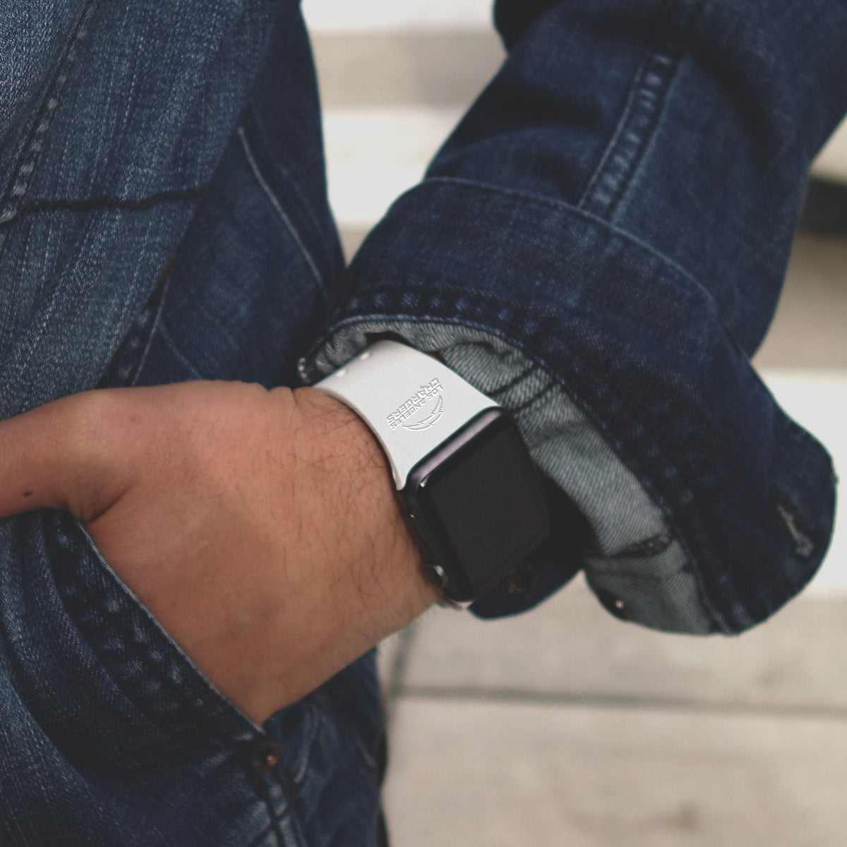 Game Time Los Angeles Chargers Engraved Apple Watch Band