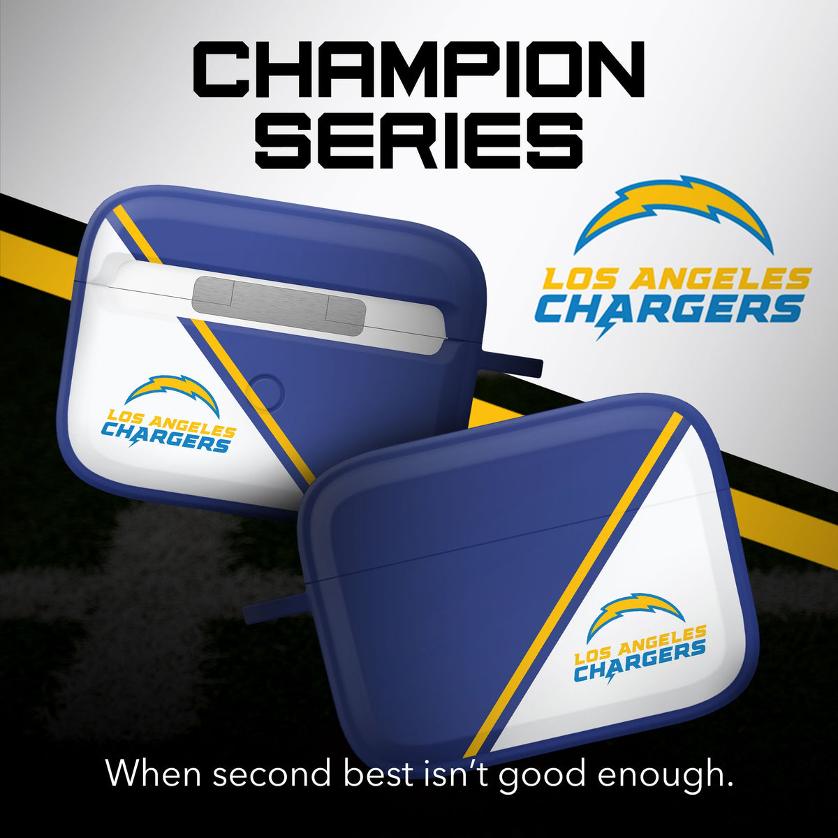 Los Angeles Chargers HDX Champion Series Case Cover Compatible with Apple AirPods Pro